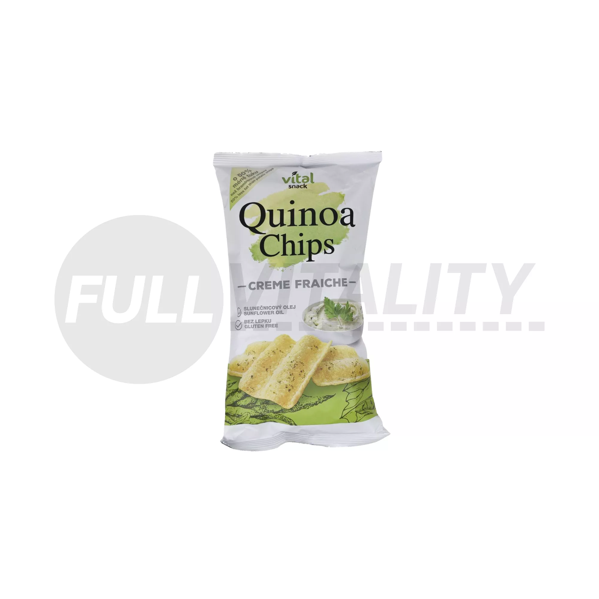 GLUTÉNMENTES VITAL SNACK QUINOÁS CHIPS TEJFÖLÖS ÍZŰ  60G