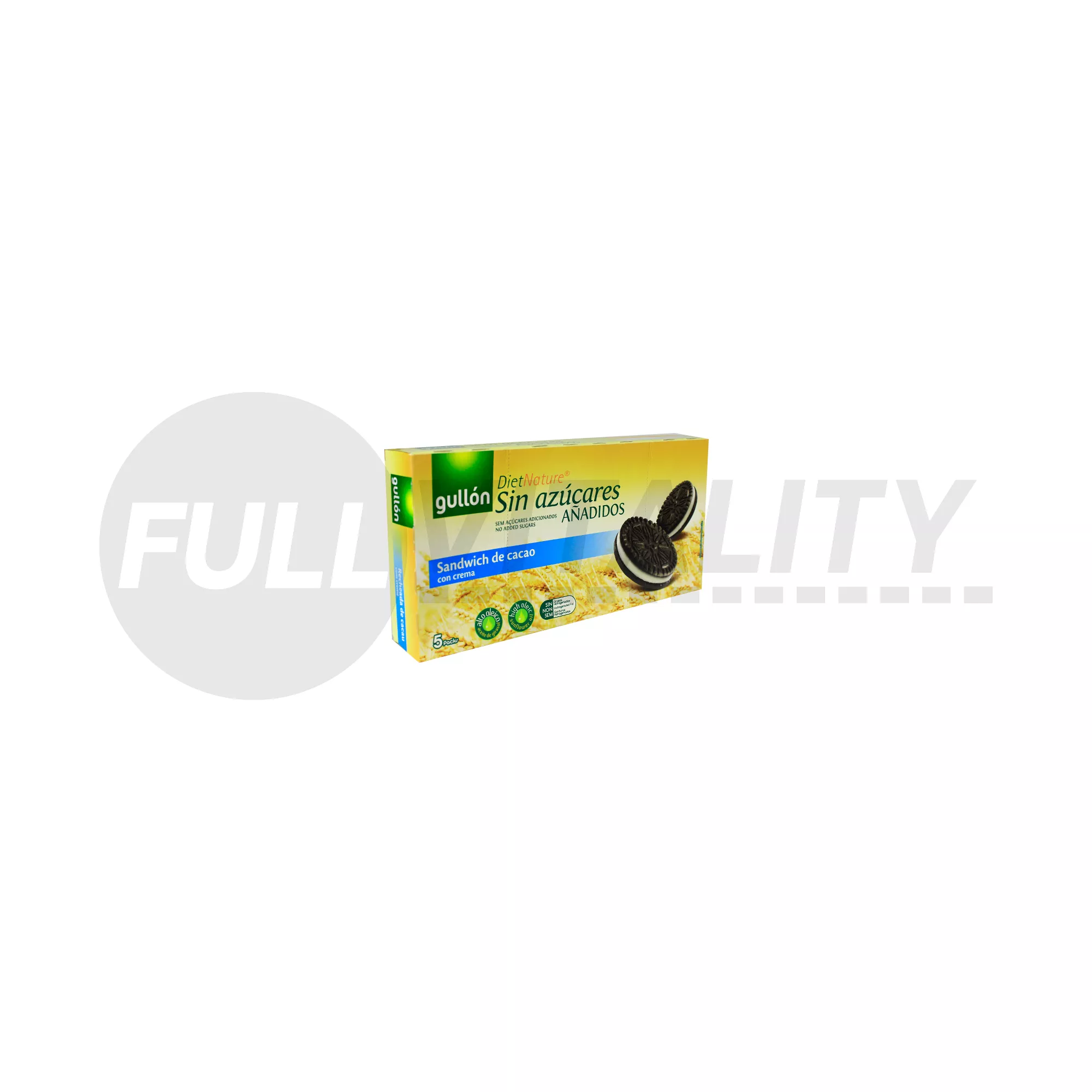 GULLON ZERO KAKAÓS KEKSZ KRÉM TÖLTELÉKKEL ÉDESÍTŐSZERREL 210G