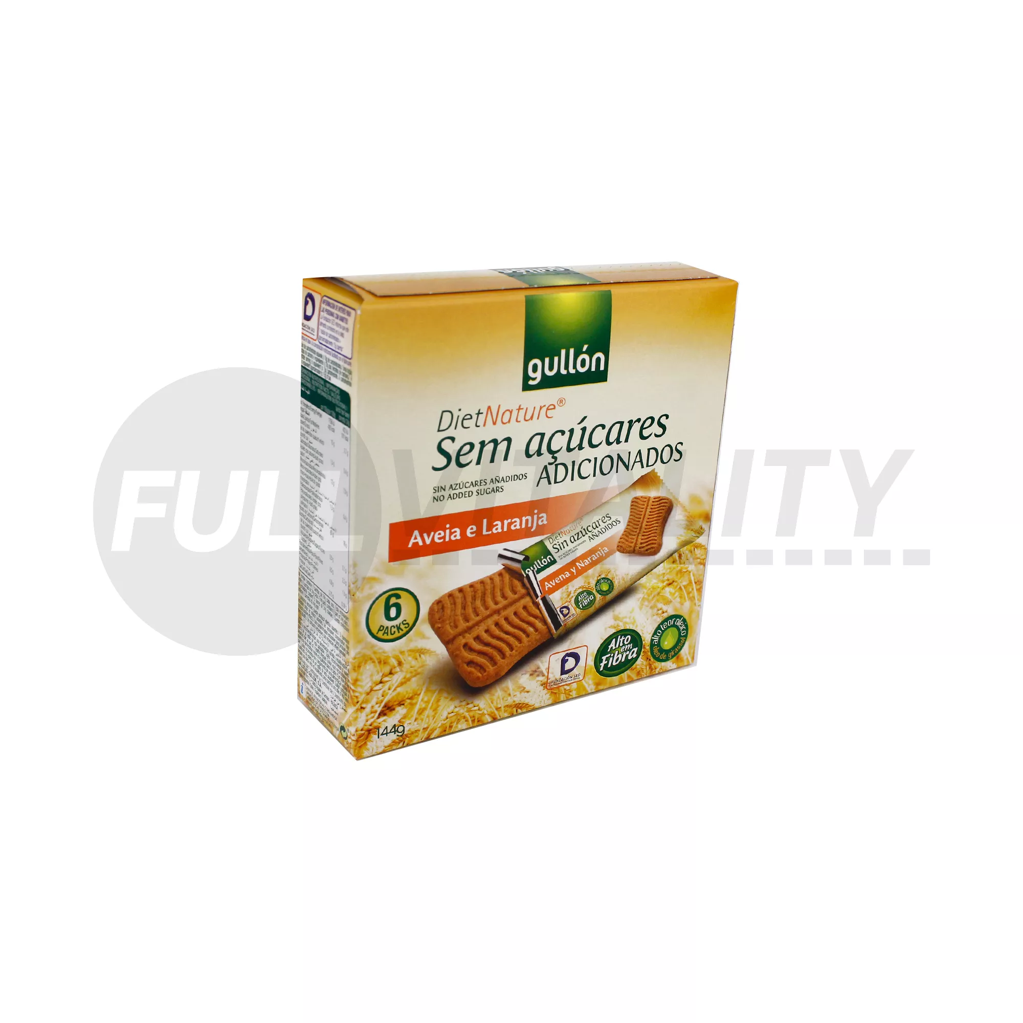 GULLON SNACK ZERO ZABOS NARANCSOS KEKSZ ÉDESÍTŐSZERREL 144G