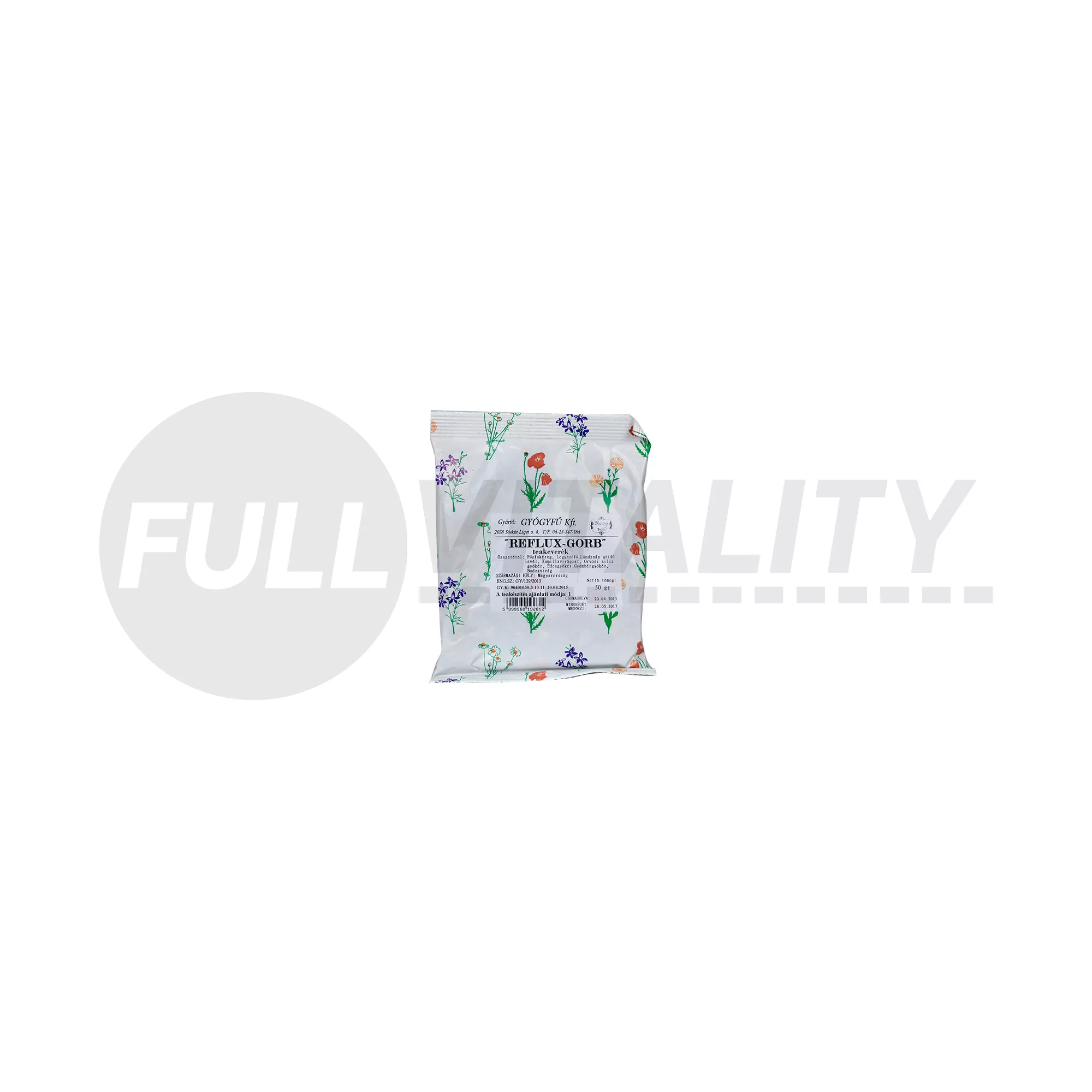 GYÓGYFŰ TEAKEVERÉK REFLUX-GORB 50G