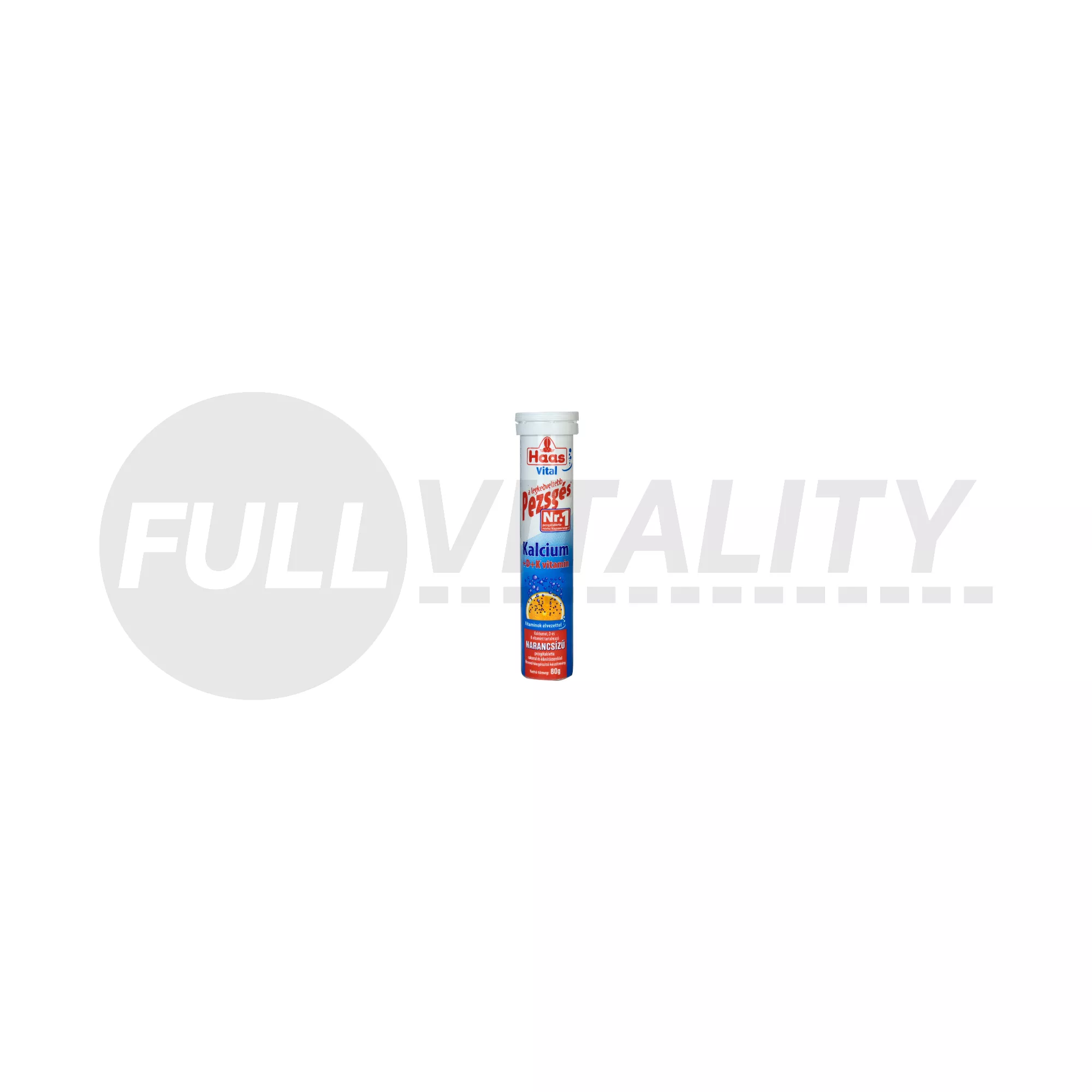 HAAS PEZSGŐTABLETTA KALCIUM NARANCS ÍZŰ 80G