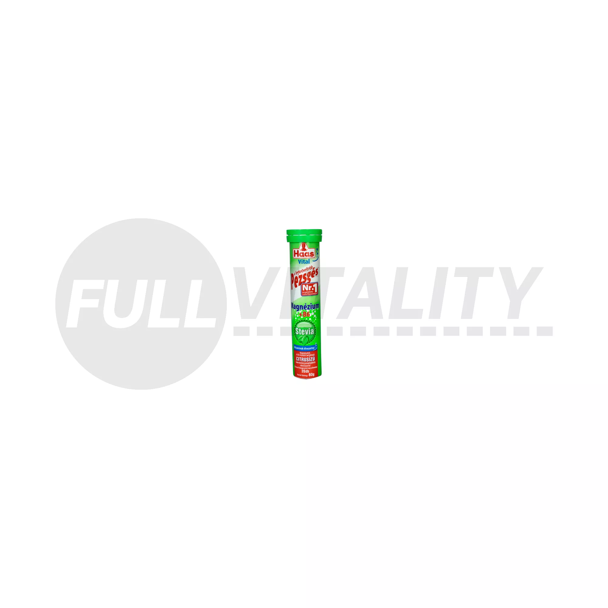 HAAS STEVIA MAGNÉZIUM+B6 80G PEZSGŐTABLETTA 20DB