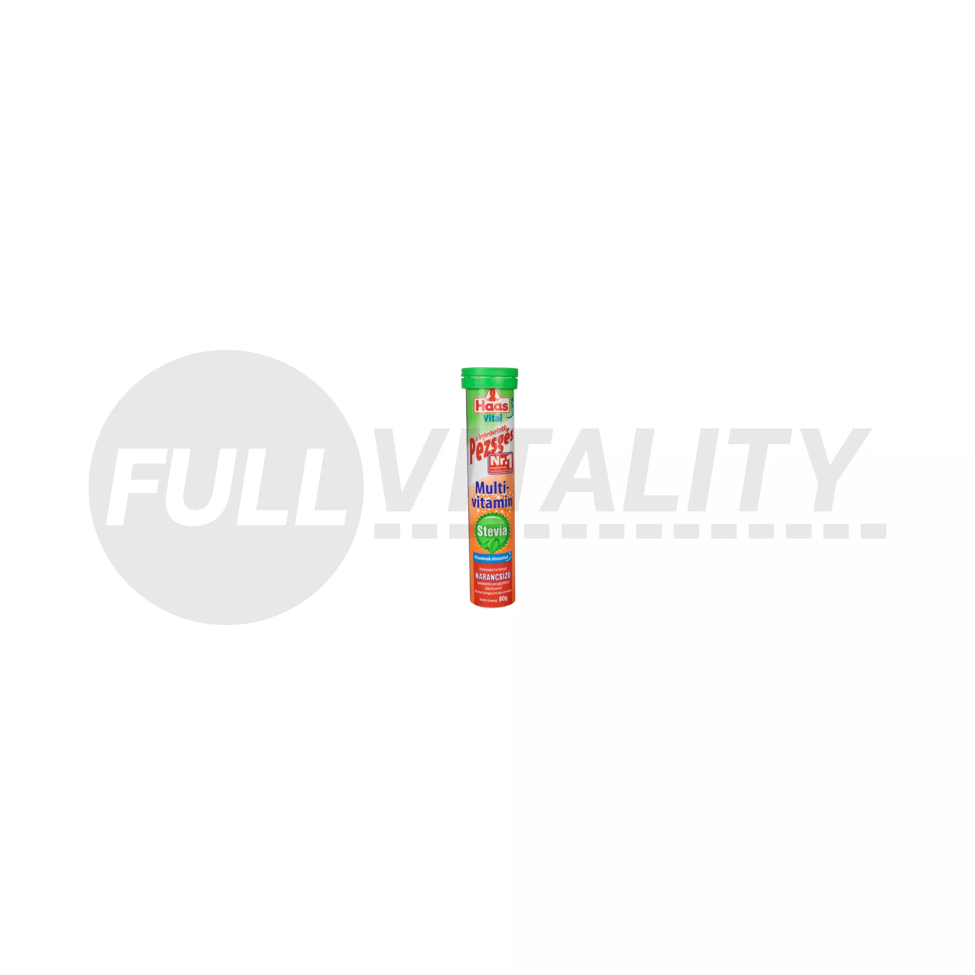 HAAS STEVIA MULTIVITAMIN 80G PEZSGŐTABLETTA 20DB