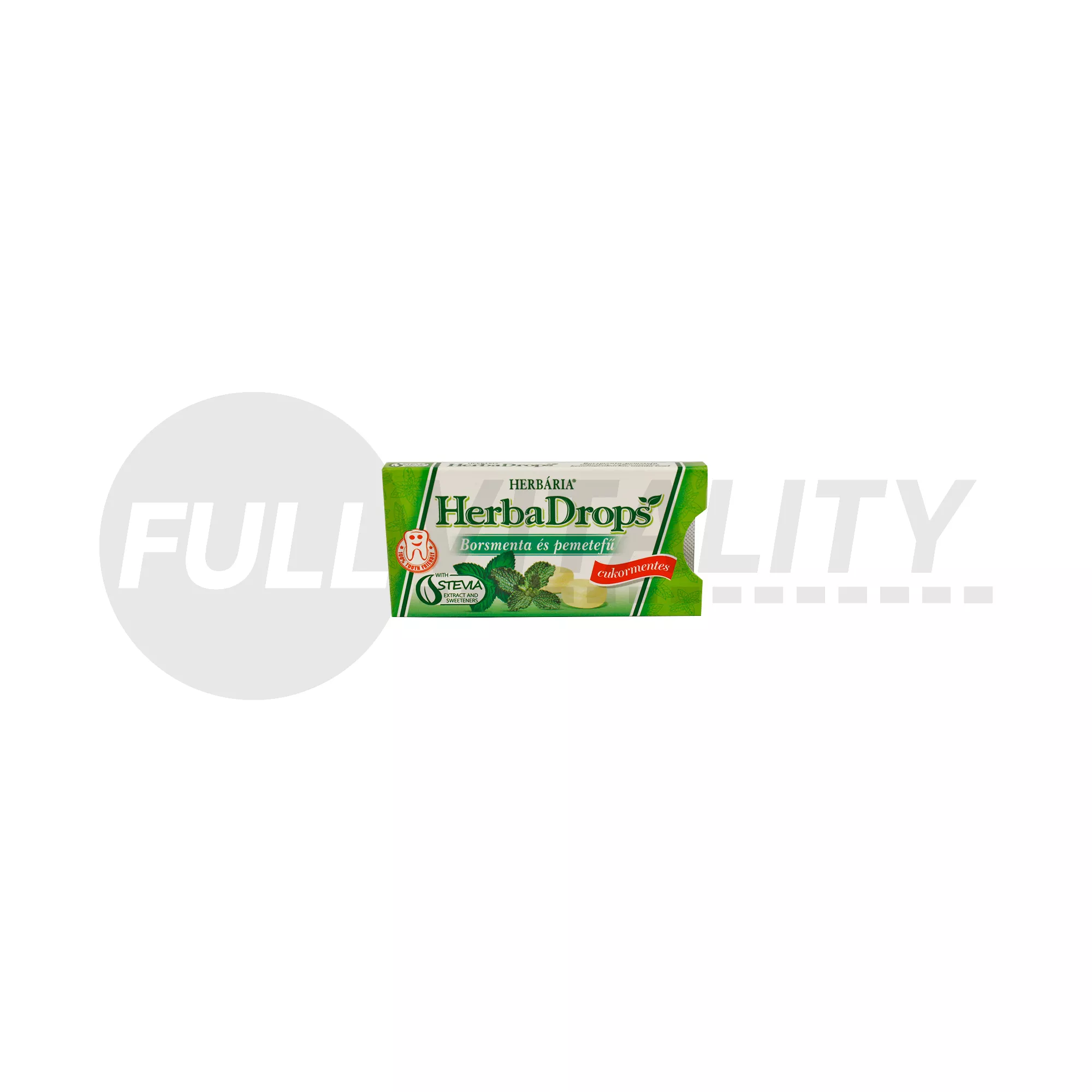 HERBADROPS BORSMENTA ÉS PEMETEFŰ ÍZŰ CUKORKA 8DB