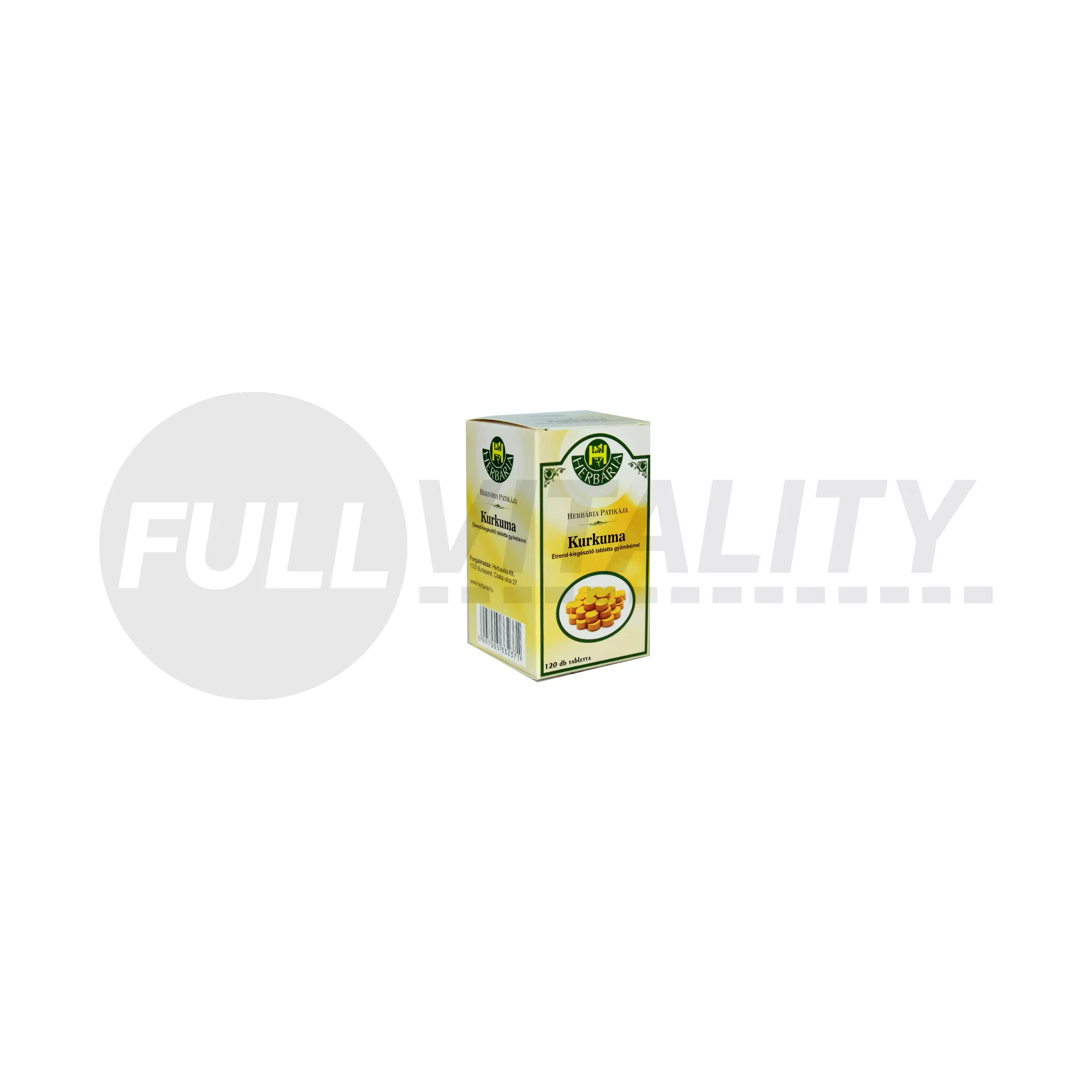 HERBÁRIA KURKUMA GYÖMBÉR TABLETTA 120DB
