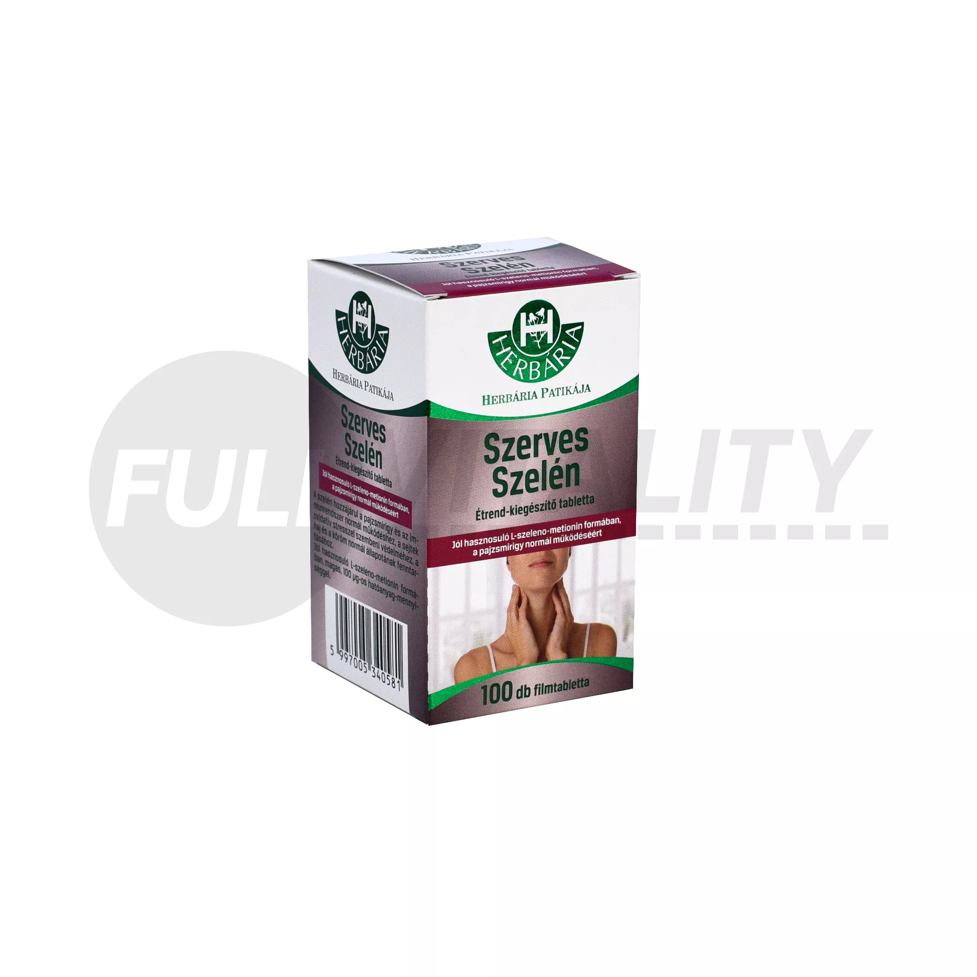 HERBÁRIA SZERVES SZELÉN ÉTREND-KIEGÉSZÍTŐ TABLETTA 100DB