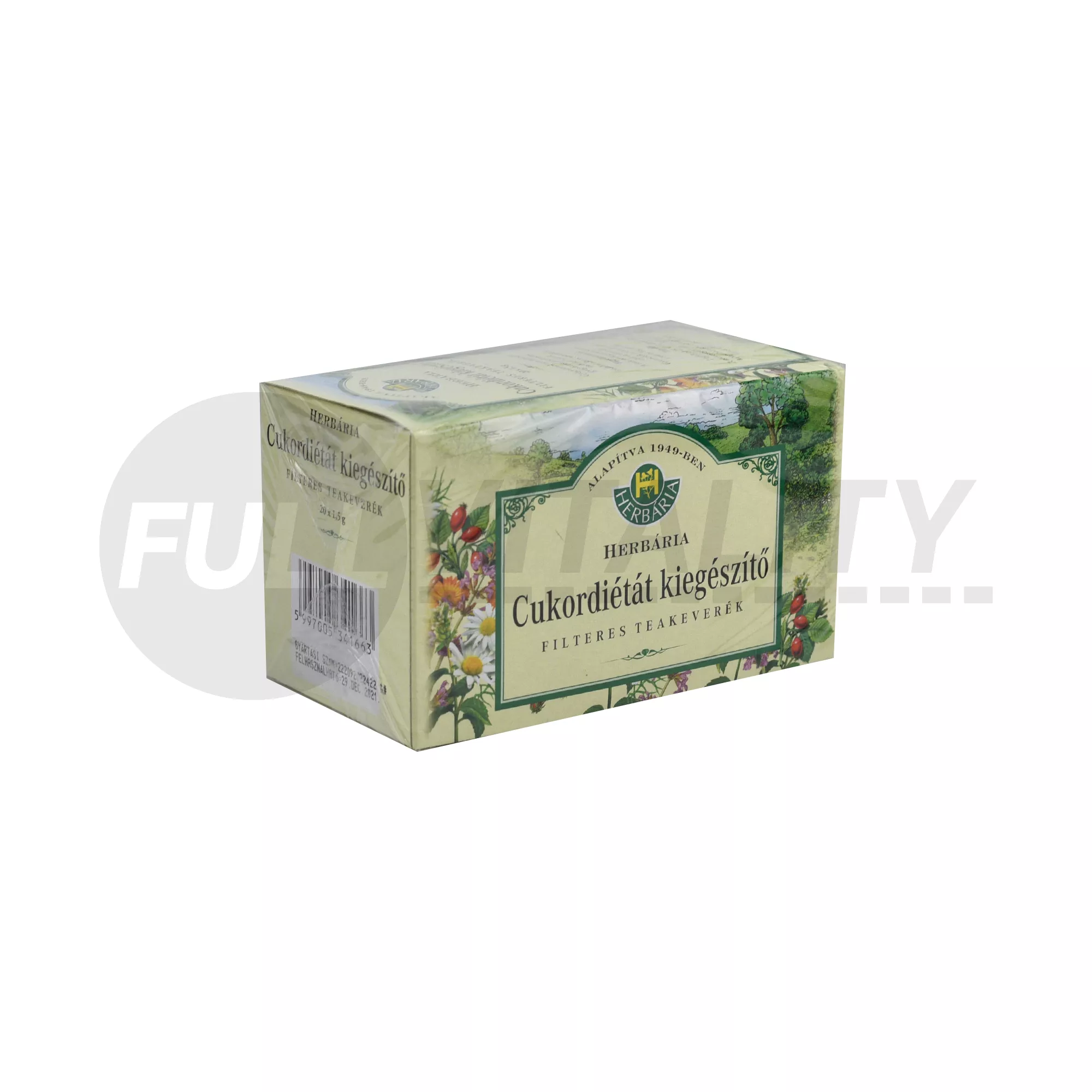 HERBÁRIA TEAKEVERÉK CUKORDIÉTÁT KIEGÉSZÍTŐ FILTERES 20DB