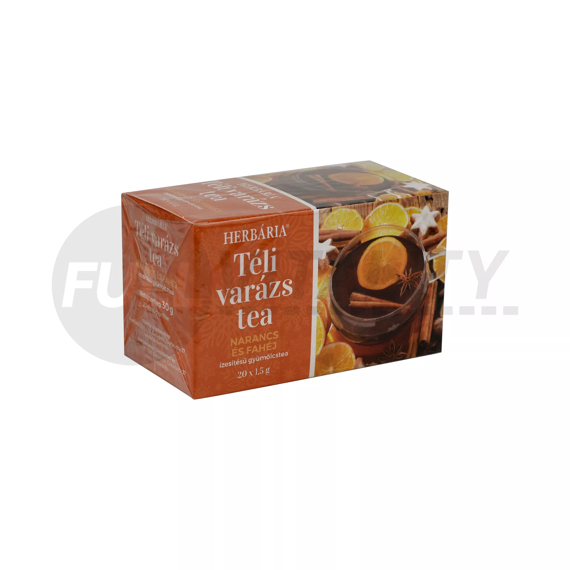 HERBÁRIA TÉLI VARÁZS TEA - NARANCS ÉS FAHÉJ ÍZESÍTÉSŰ 20DB