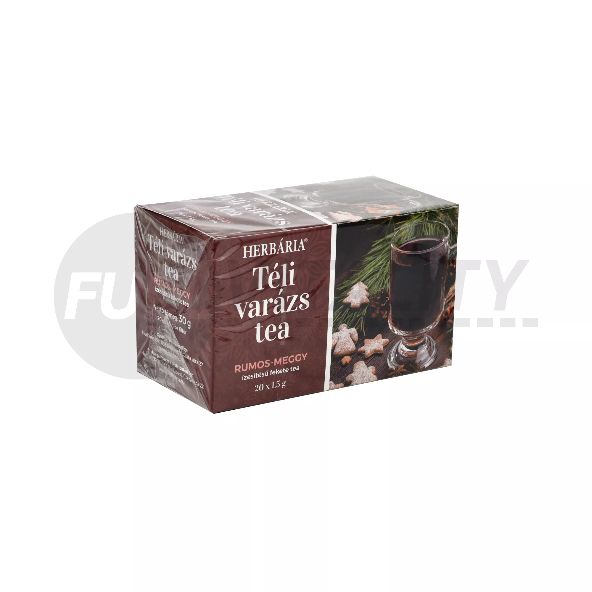HERBÁRIA TÉLI VARÁZS TEA - RUMOS MEGGY ÍZESÍTÉSŰ 20DB