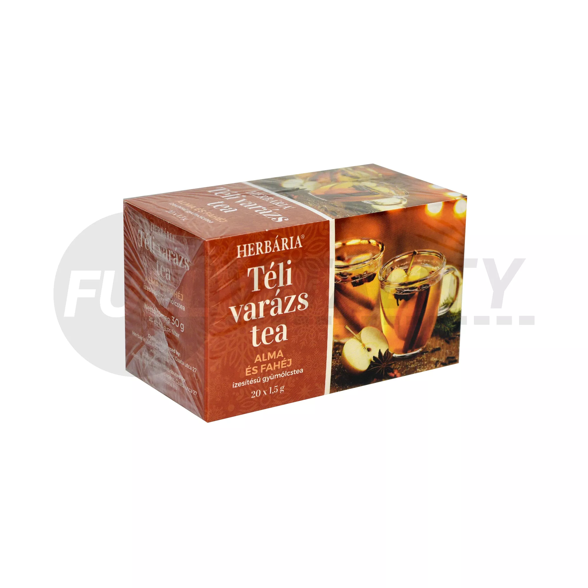 HERBÁRIA TÉLI VARÁZS TEA  ALMA-FAHÉJ ÍZESÍTÉSŰ FILTERES  20DB
