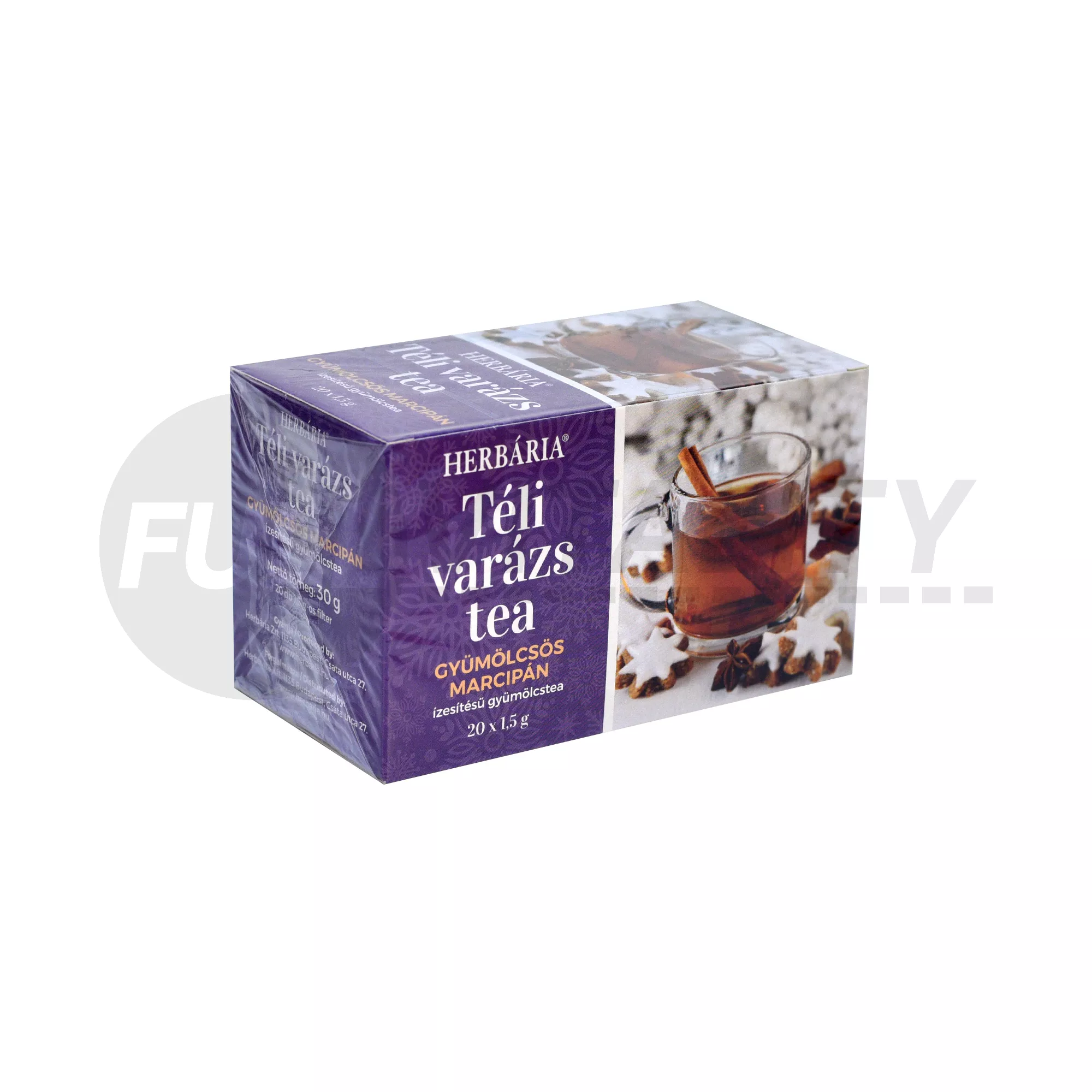 HERBÁRIA TÉLI VARÁZS TEA GYÜMÖLCS-MARCIPÁN ÍZESÍTÉSŰ FILTERES  20DB