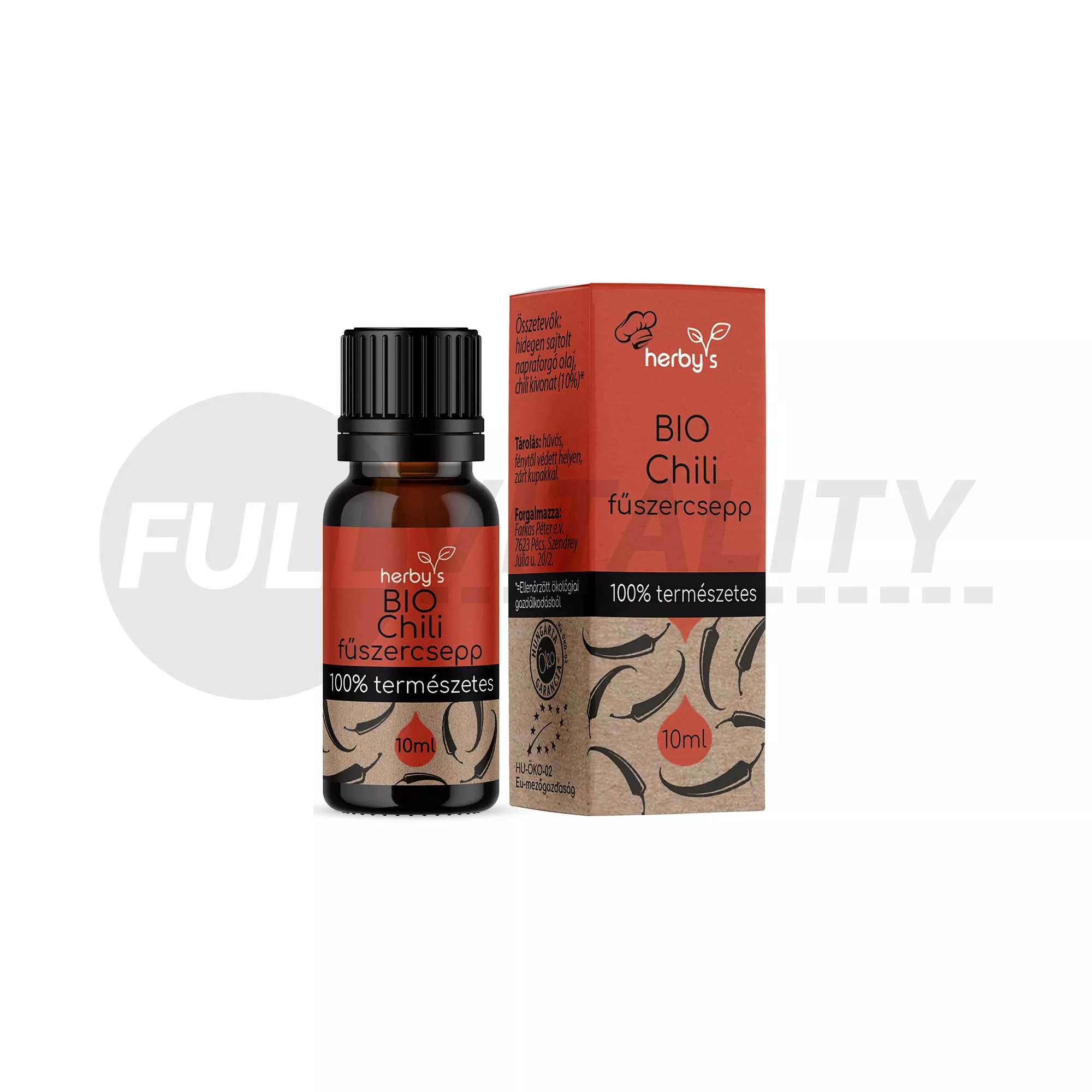HERBYS BIO CHILI FŰSZERCSEPP 100% TERMÉSZETES 10ML