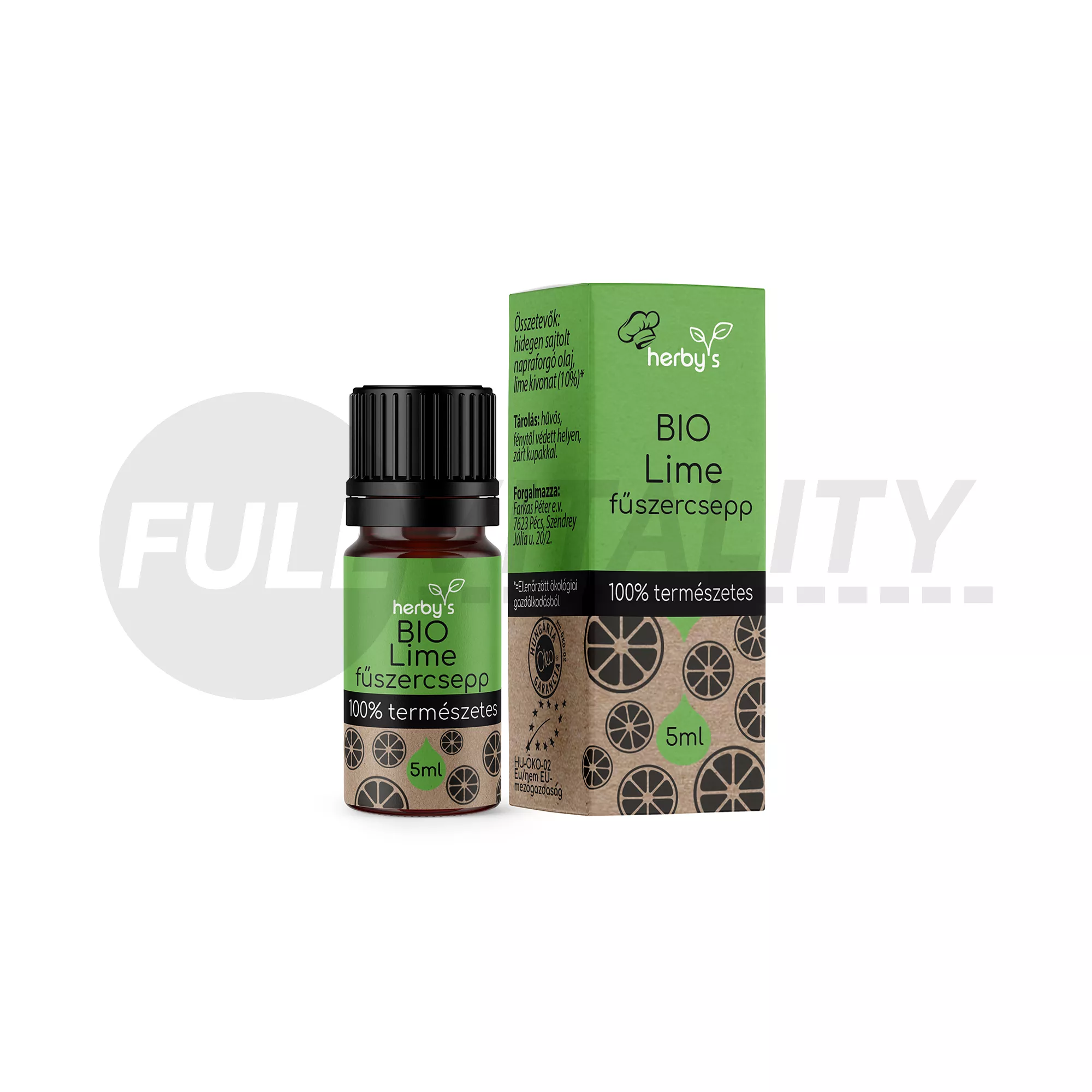 HERBYS BIO LIME FŰSZERCSEPP 100% TERMÉSZETES 5ML