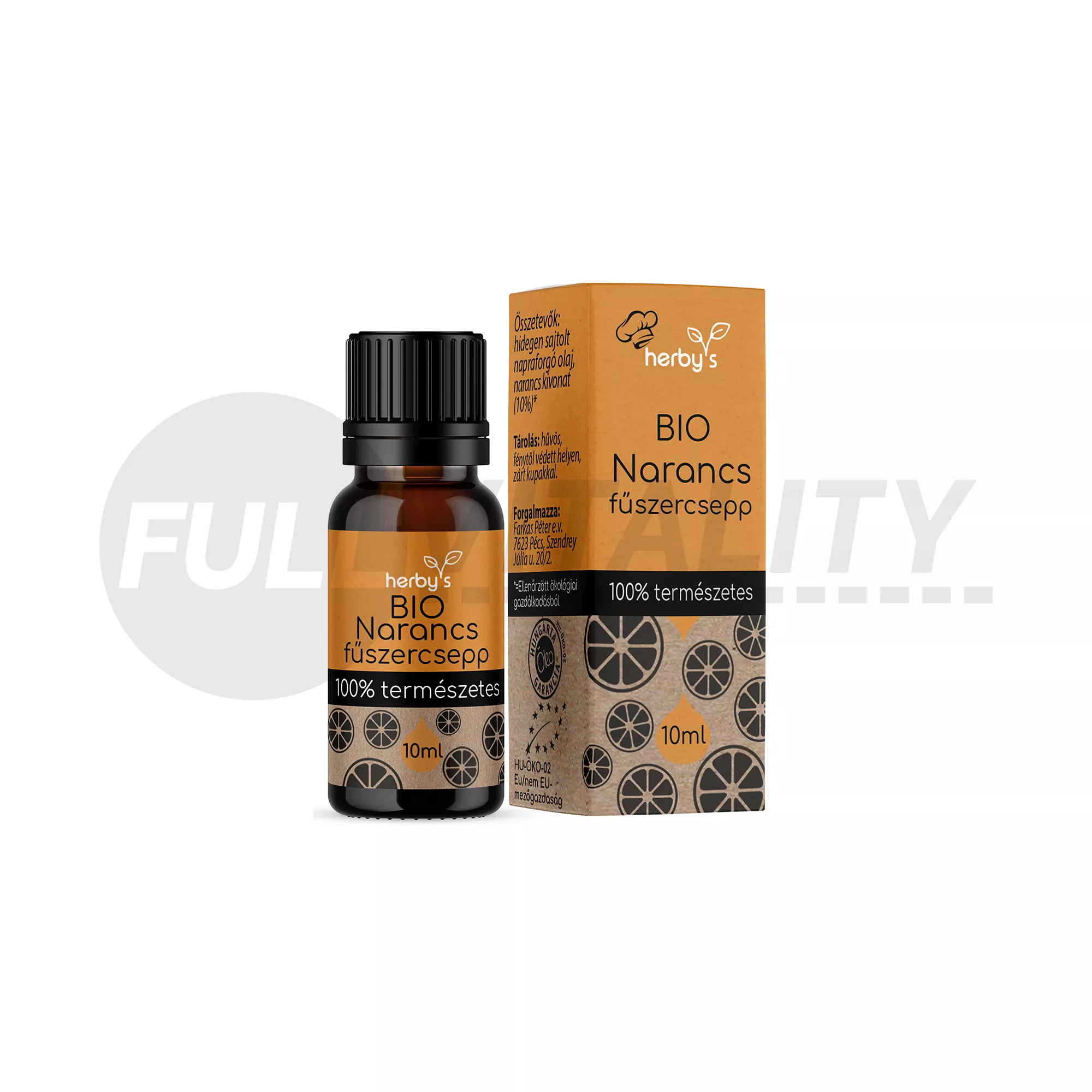 HERBYS BIO NARANCS FŰSZERCSEPP 100% TERMÉSZETES 10ML