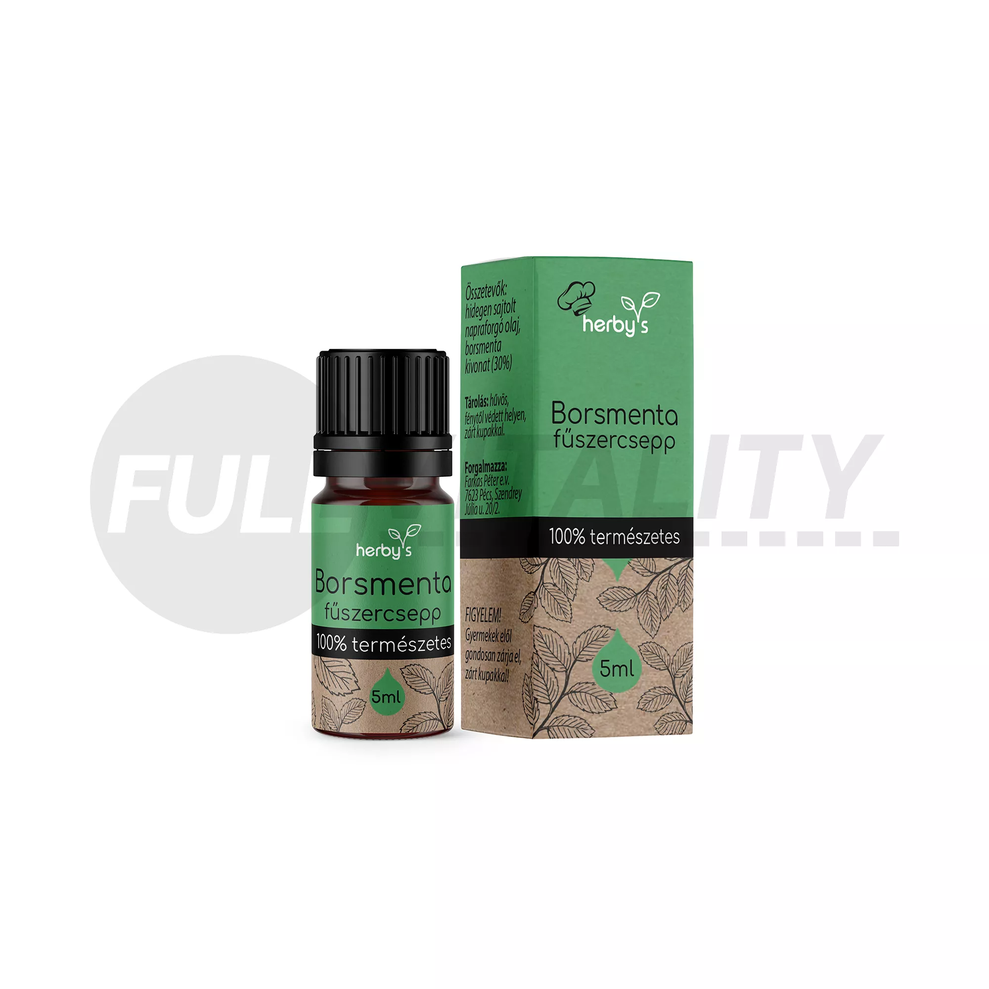 HERBYS BORSMENTA FŰSZERCSEPP 100% TERMÉSZETES 5ML