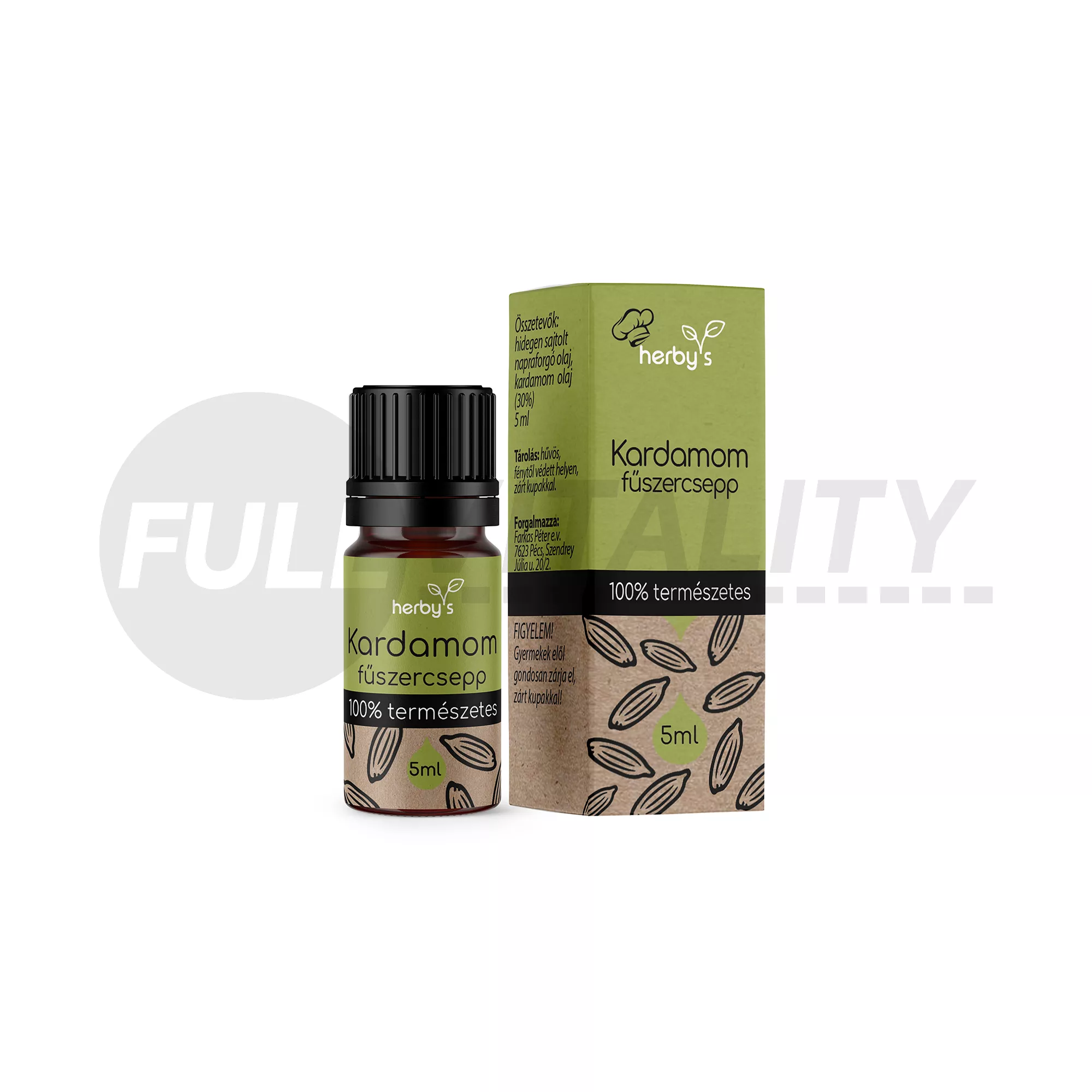 HERBYS KARDAMOM FŰSZERCSEPP 100% TERMÉSZETES 5ML