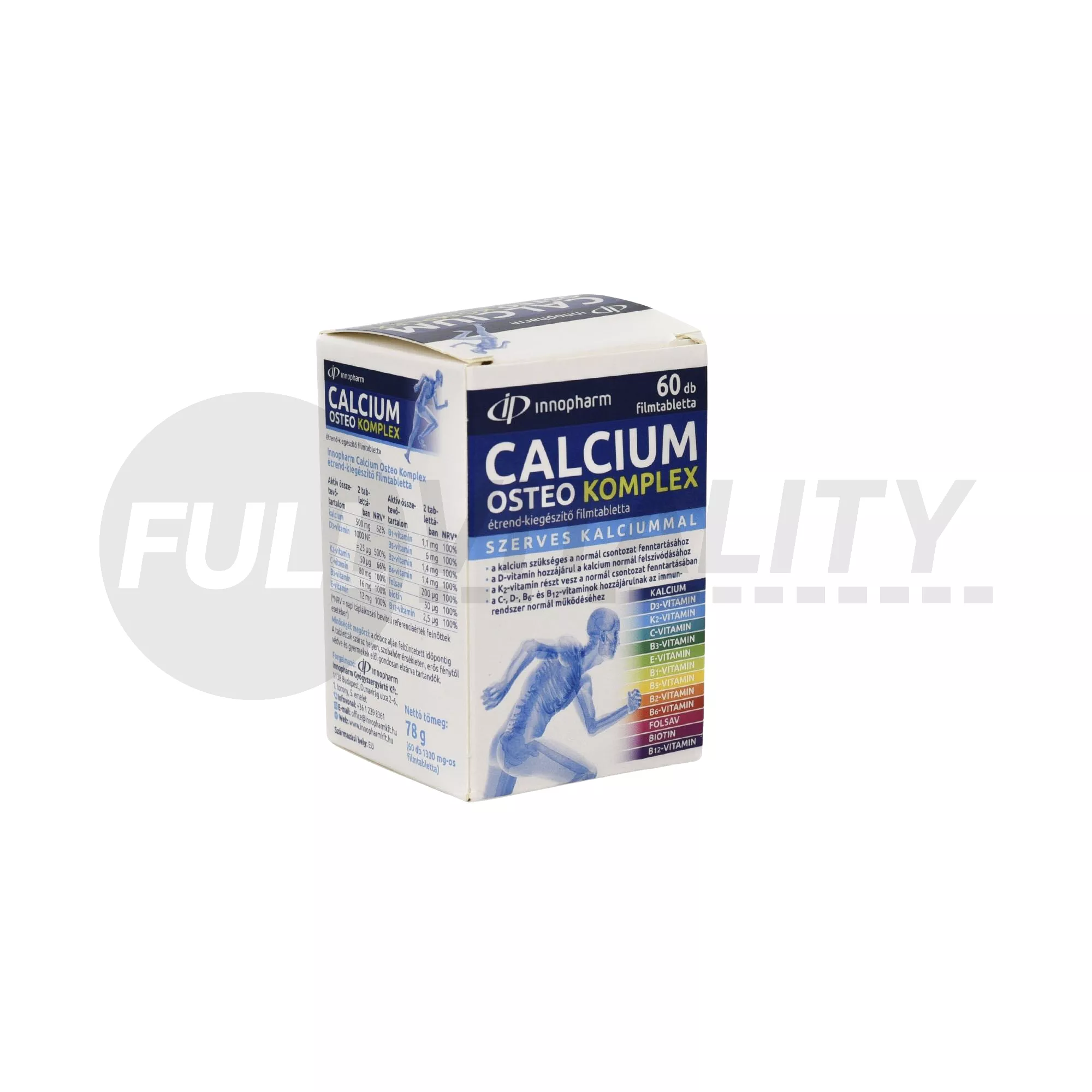 INNOPHARM KALCIUM OSTEO KOMPLEX FILMTABLETTA 60DB