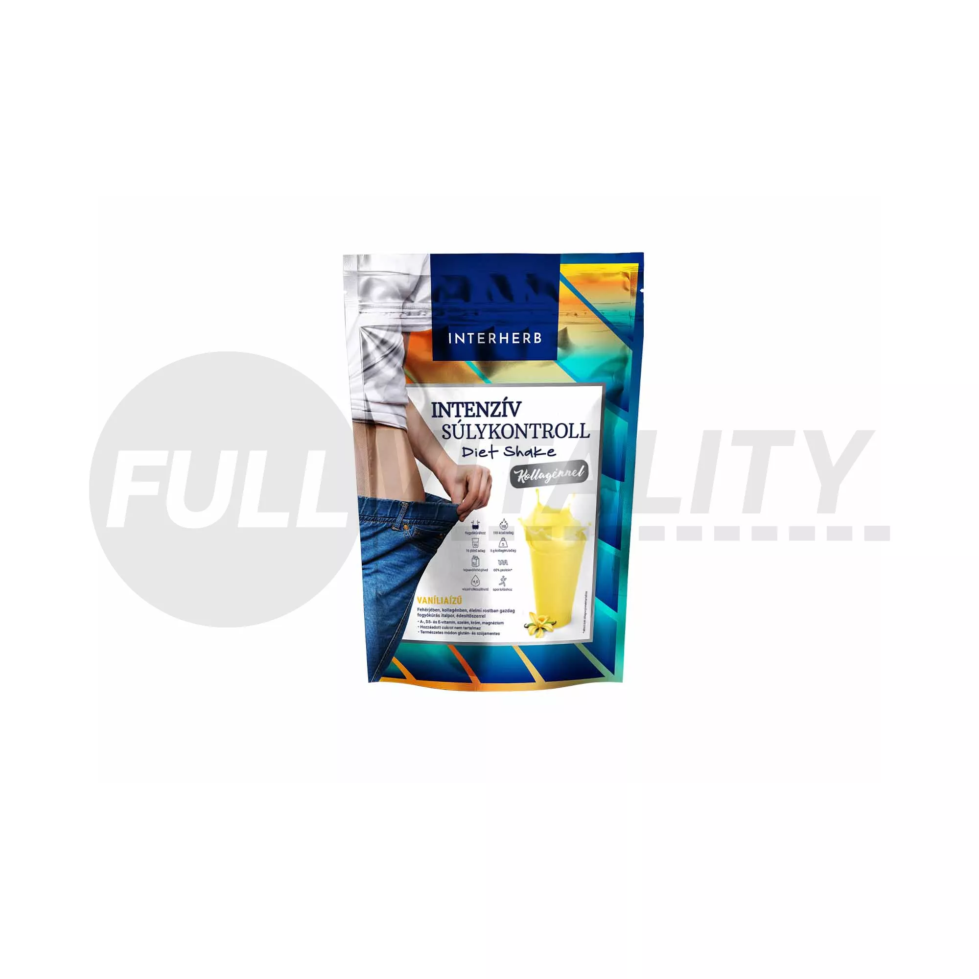 INTERHERB INTENZÍV SÚLYKONTROLL VANÍLIAÍZŰ DIET SHAKE KOLLAGÉNNEL 528G