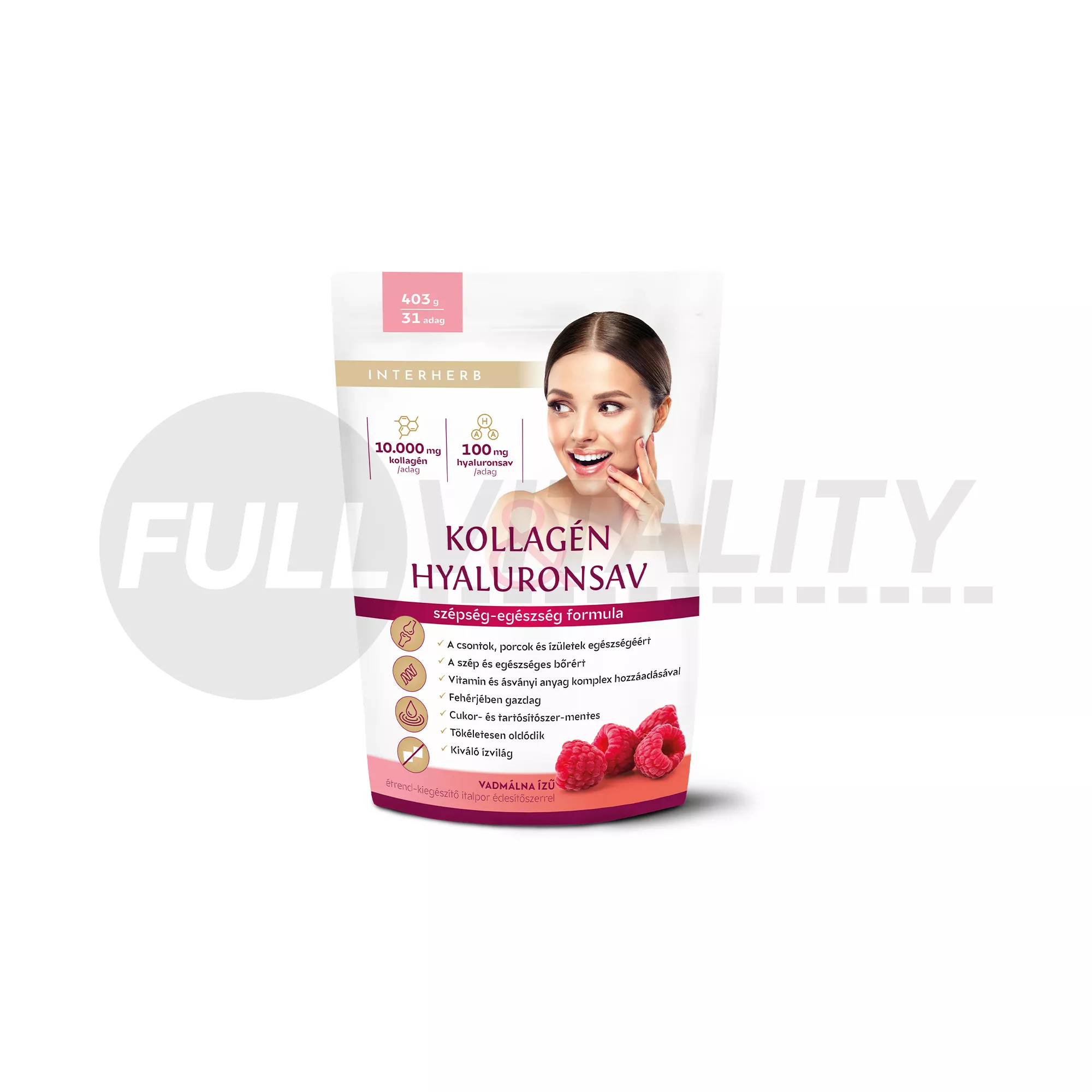 INTERHERB KOLLAGÉN HYALURONSAV ITALPOR VADMÁLNA ÍZŰ 403G