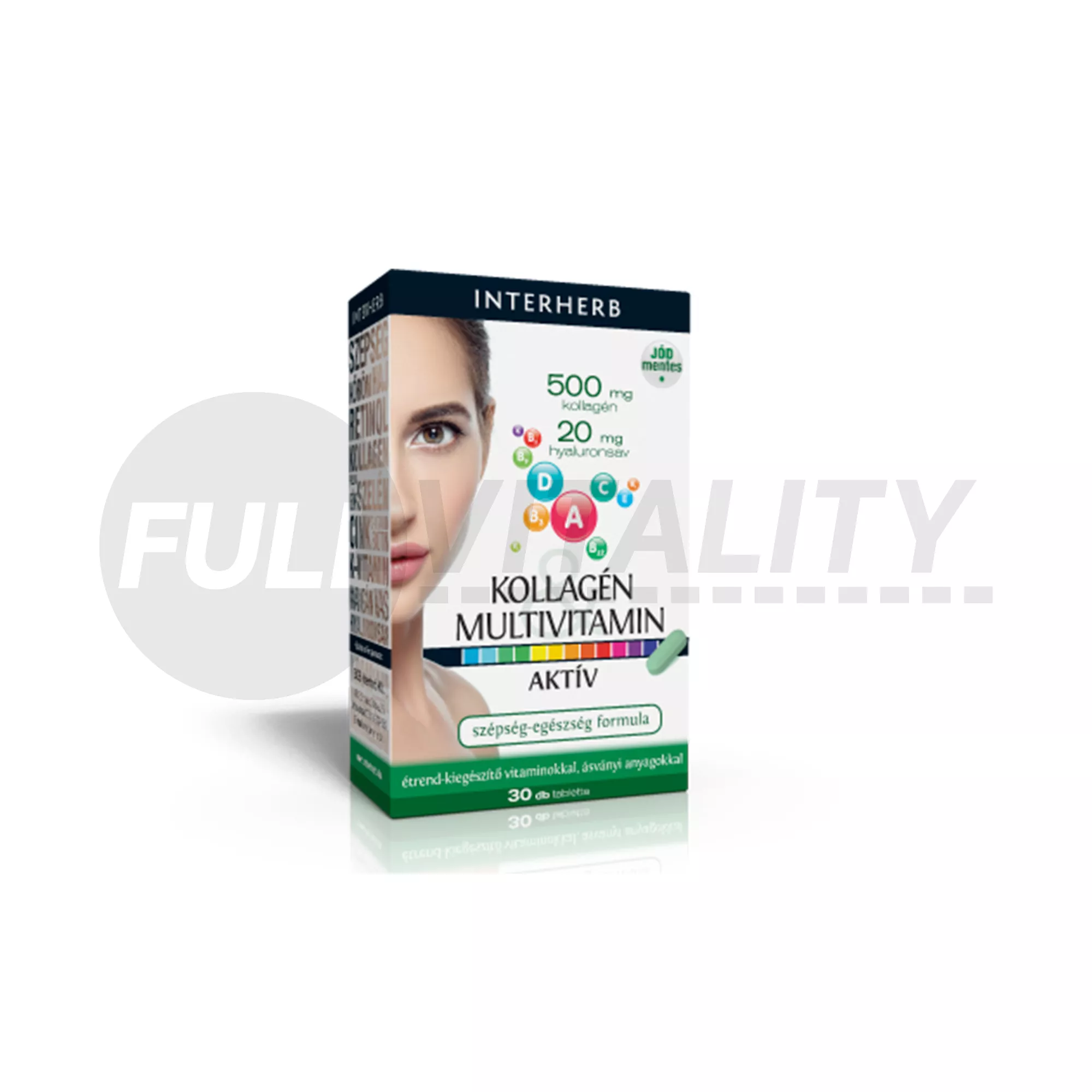 INTERHERB KOLLAGÉN&HIALURONSAV MULTIVITAMIN KOMPLEX TABLETTA 30DB