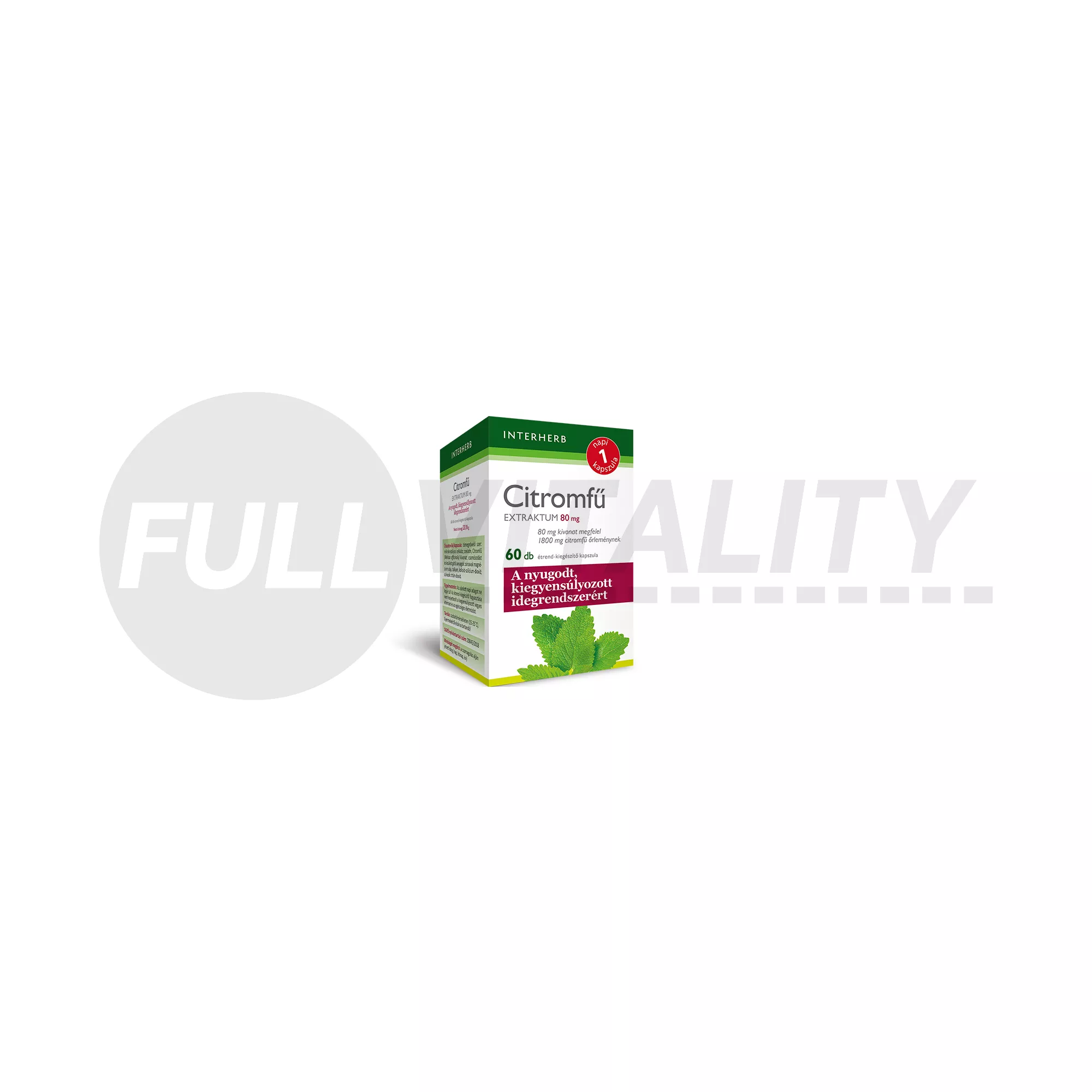 INTERHERB NAPI 1 CITROMFŰ EXTRAKTUM 80 MG KAPSZULA 60DB