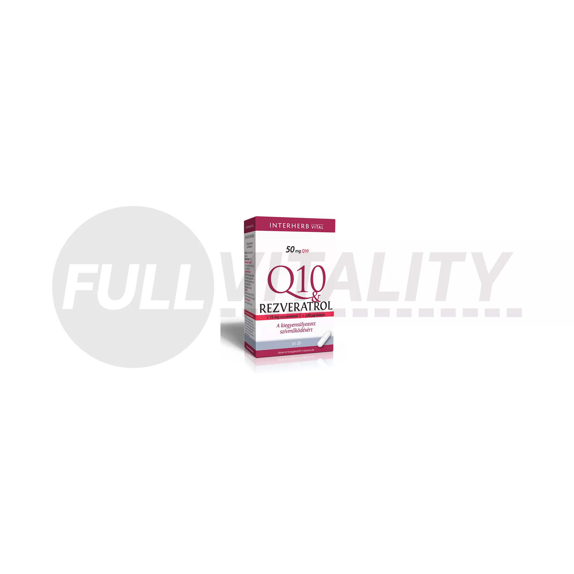 INTERHERB Q10&REZVERATROL KAPSZULA 30DB