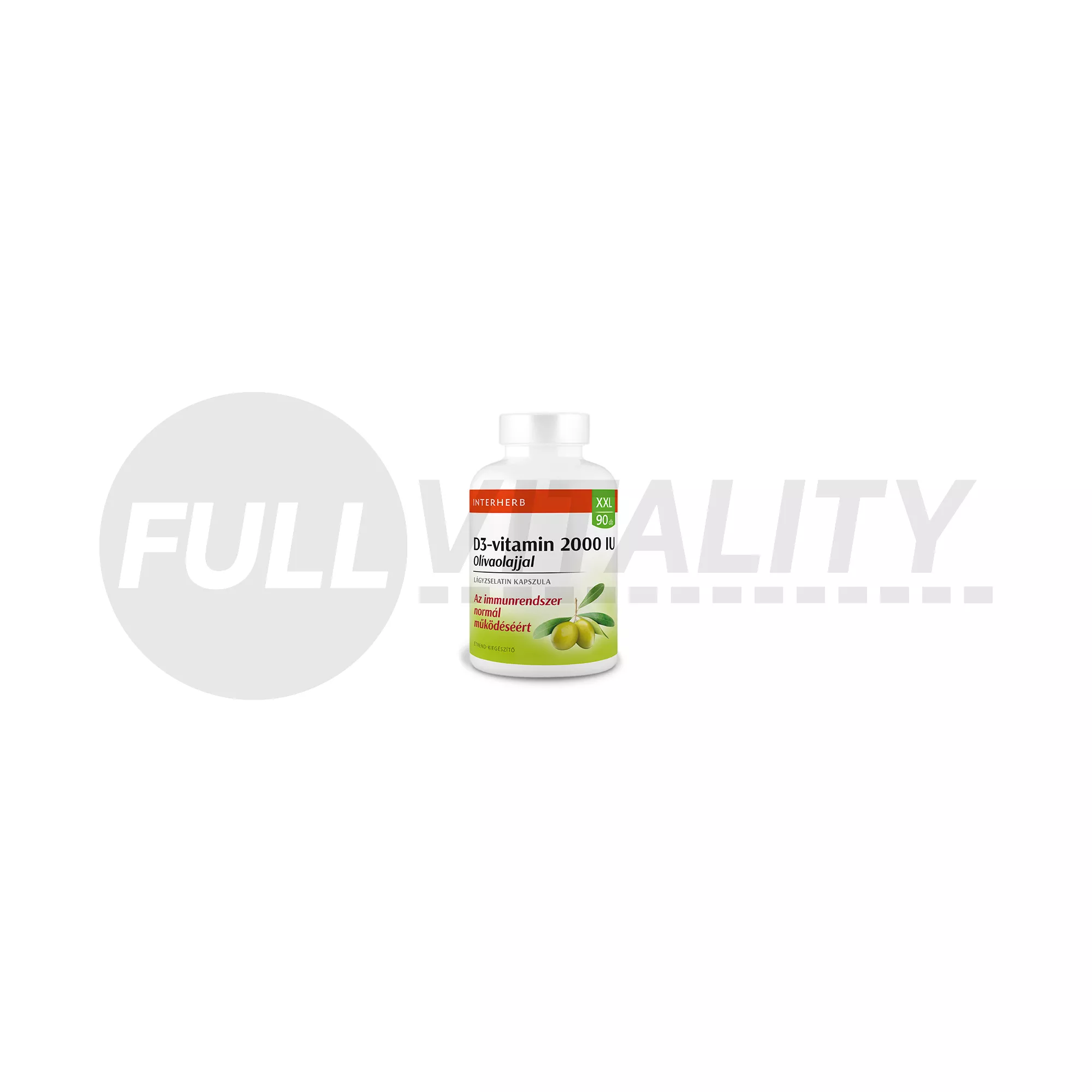 INTERHERB XXL D3-VITAMIN 2000IU OLÍVAOLAJJAL KAPSZULA 90DB