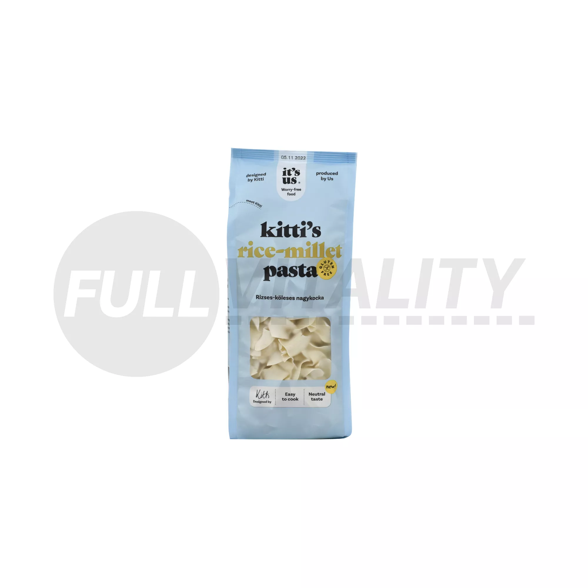GLUTÉNMENTES ITS US KITTIS RIZSES-KÖLESES NAGYKOCKA SZÁRAZTÉSZTA 200G