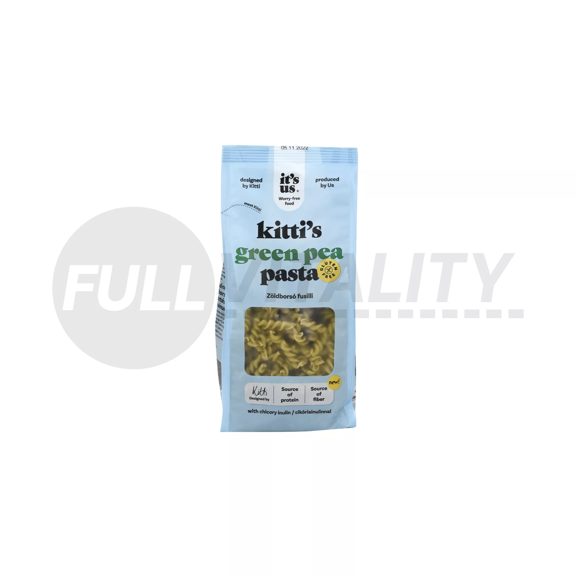 GLUTÉNMENTES ITS US KITTIS ZÖLDBORSÓ FUSILLI SZÁRAZTÉSZTA 200G