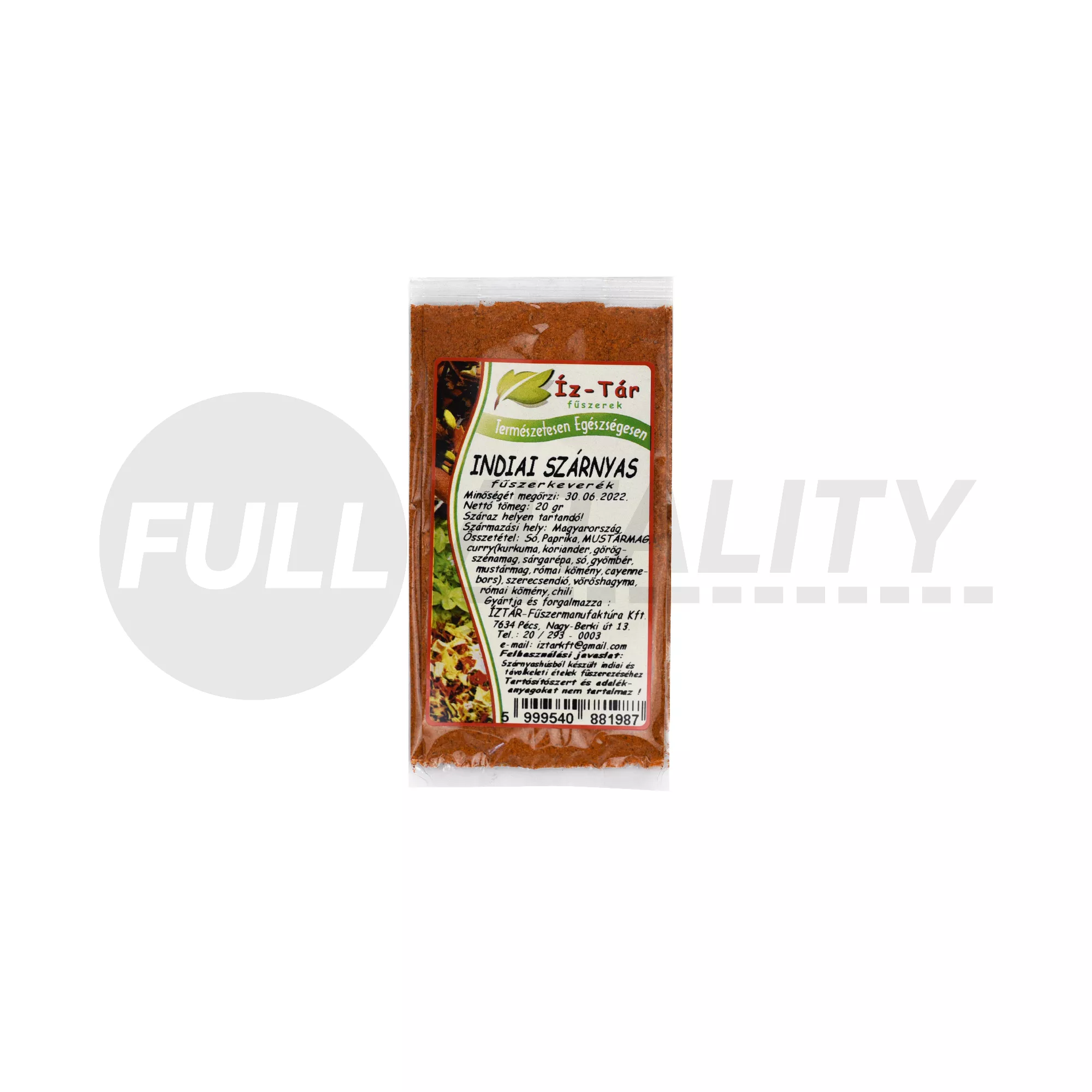 ÍZ-TÁR FŰSZEREK INDIAI SZÁRNYAS 20G