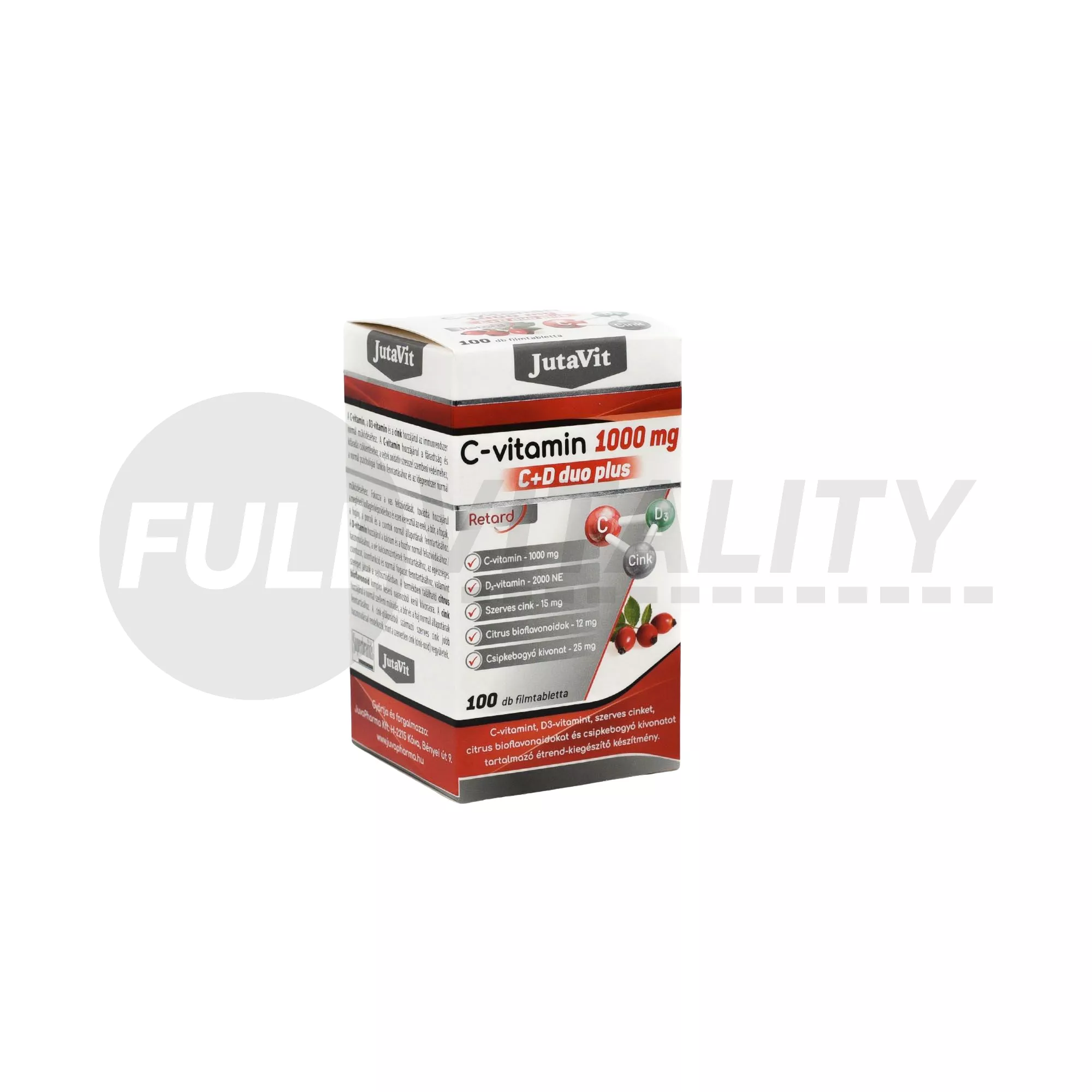 JUTAVIT C-VITAMIN 1000MG C+D DUO PLUS 100DB