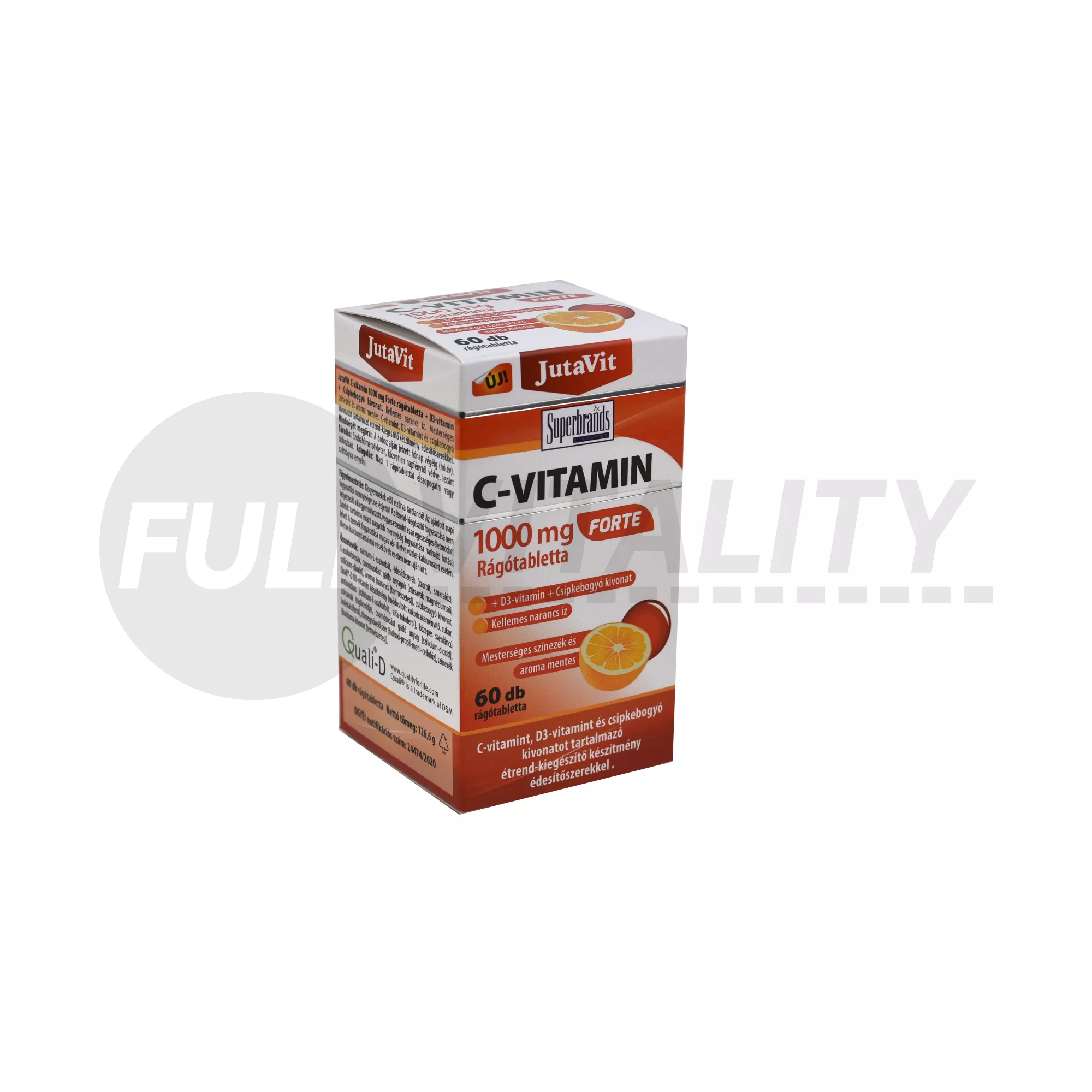 JUTAVIT C-VITAMIN 1000MG FORTE RÁGÓTABLETTA 60DB