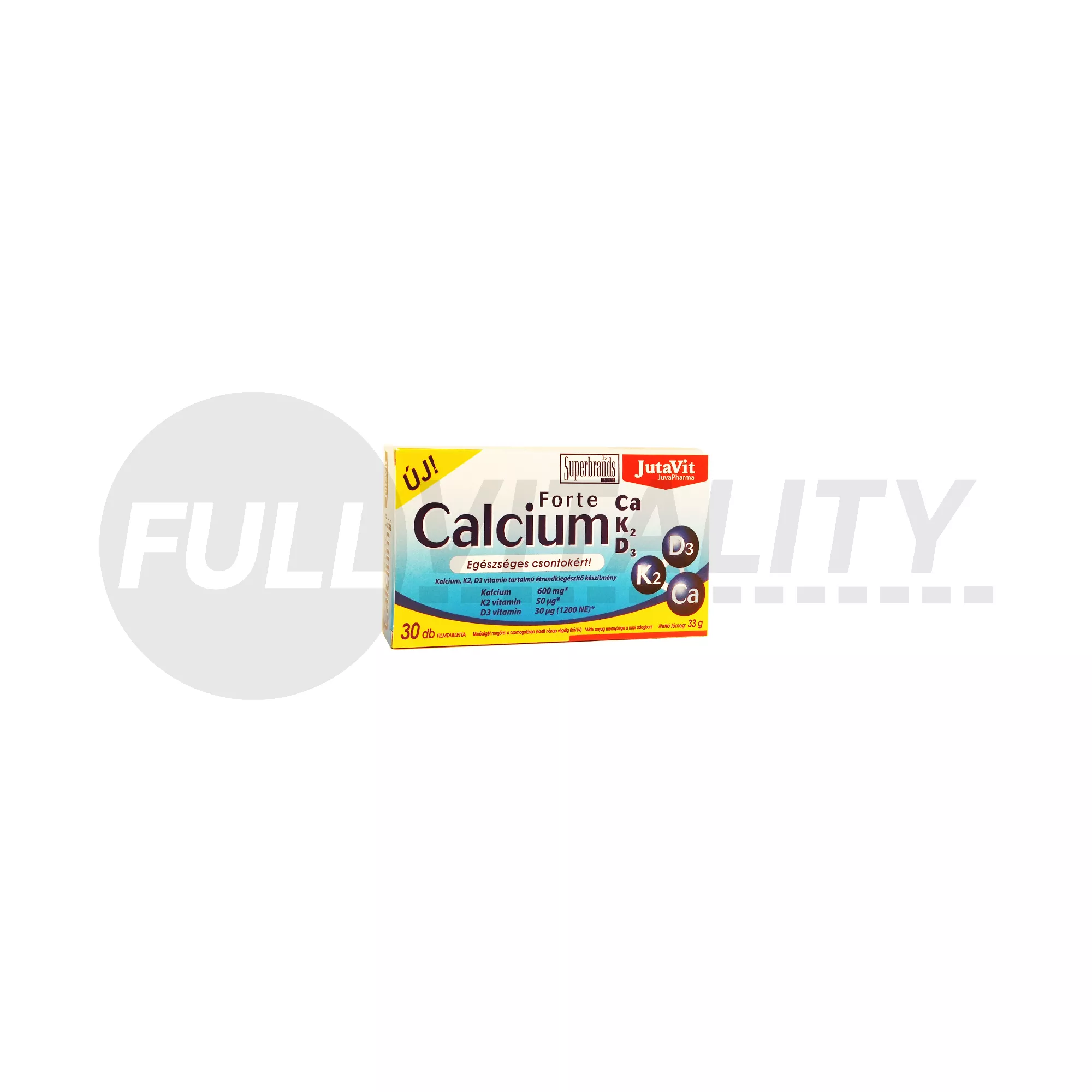 JUTAVIT CALCIUM FORTE CA/K2/D3/ TABLETTA 30DB