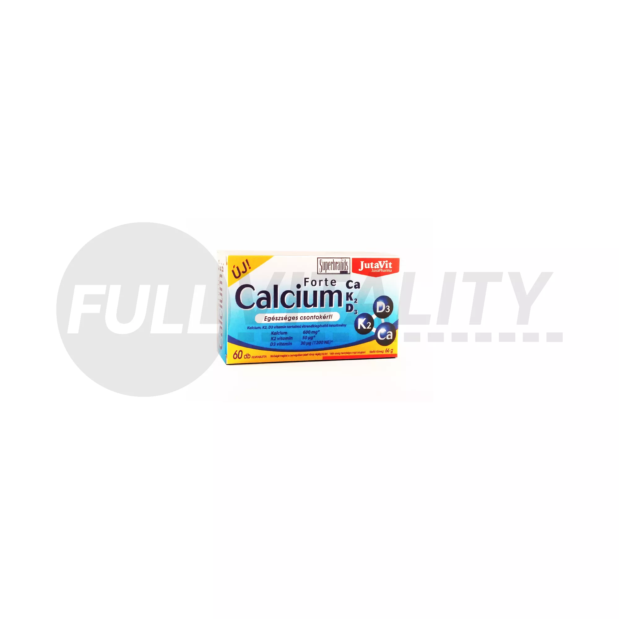 JUTAVIT CALCIUM FORTE CA/K2/D3/ TABLETTA 60DB