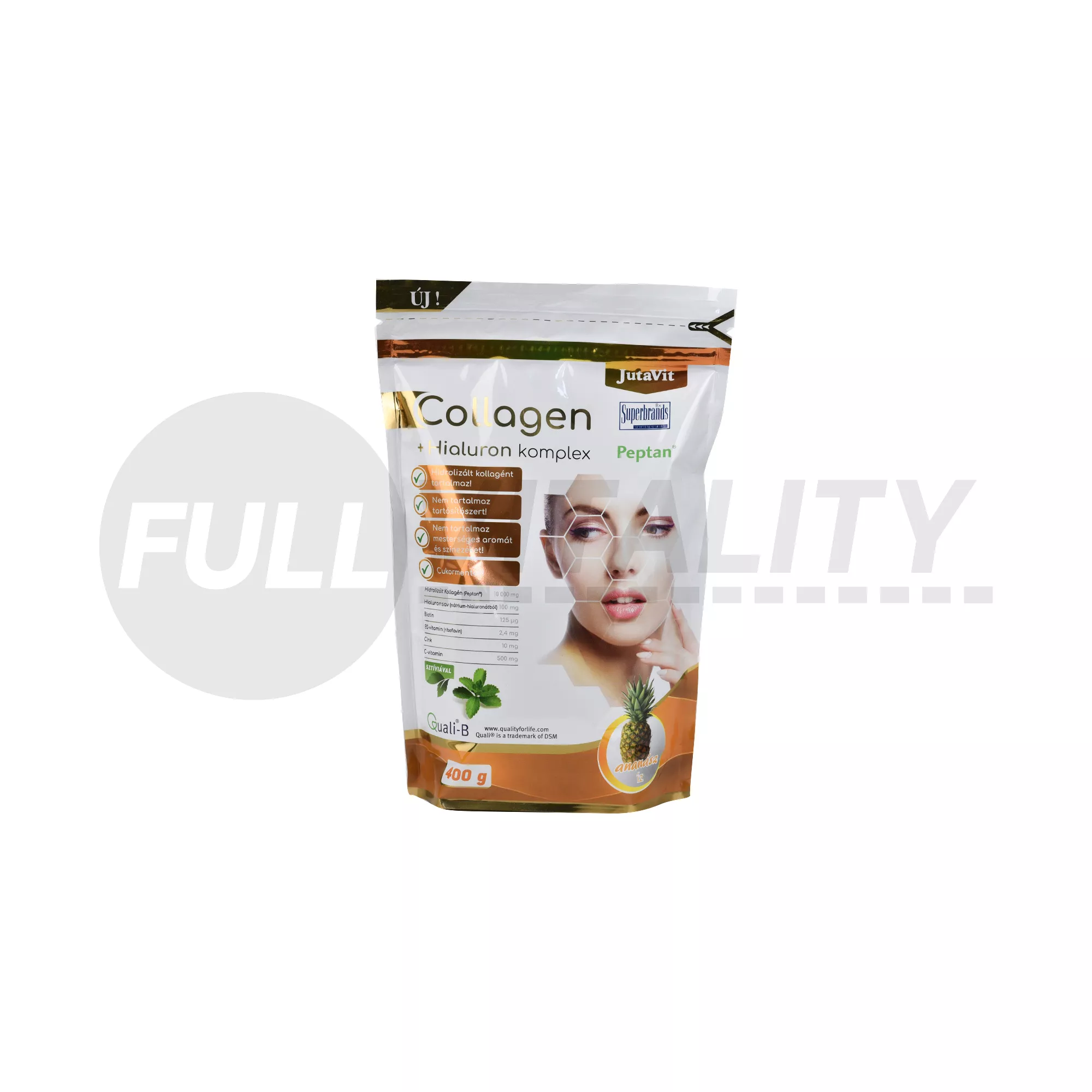 JUTAVIT COLLAGEN+HIALURON KOMPLEX ANANÁSZ ÍZŰ 400G