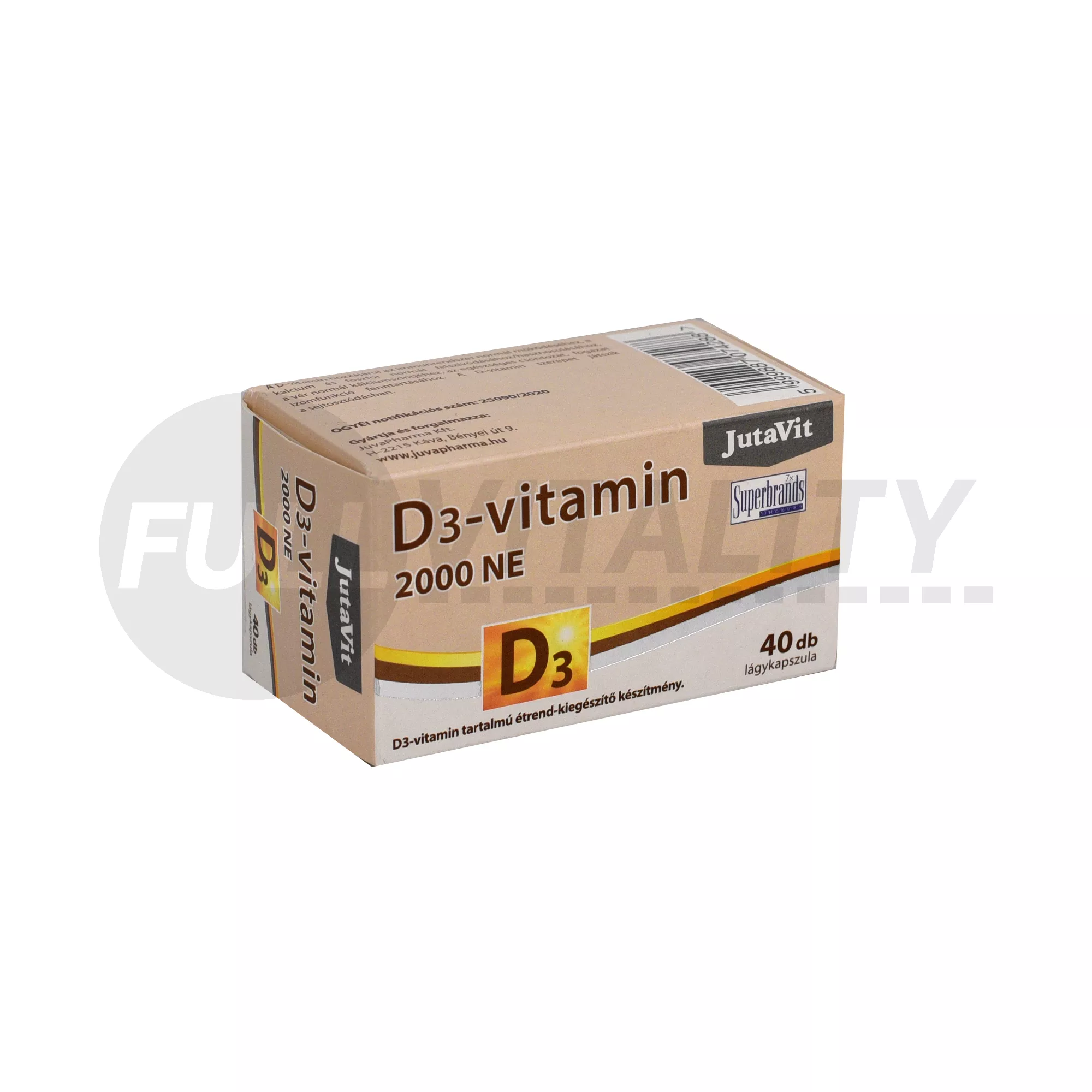 JUTAVIT D3-VITAMIN 2000NE LÁGYKAPSZULA  40DB
