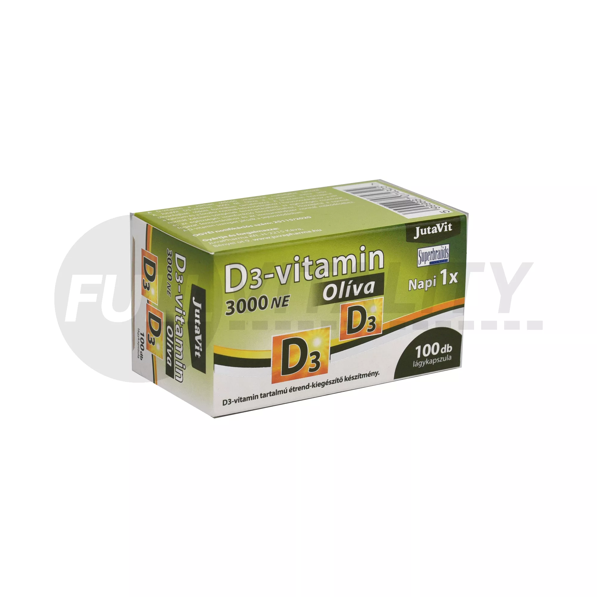 JUTAVIT D3-VITAMIN 3000NE OLÍVA 100DB