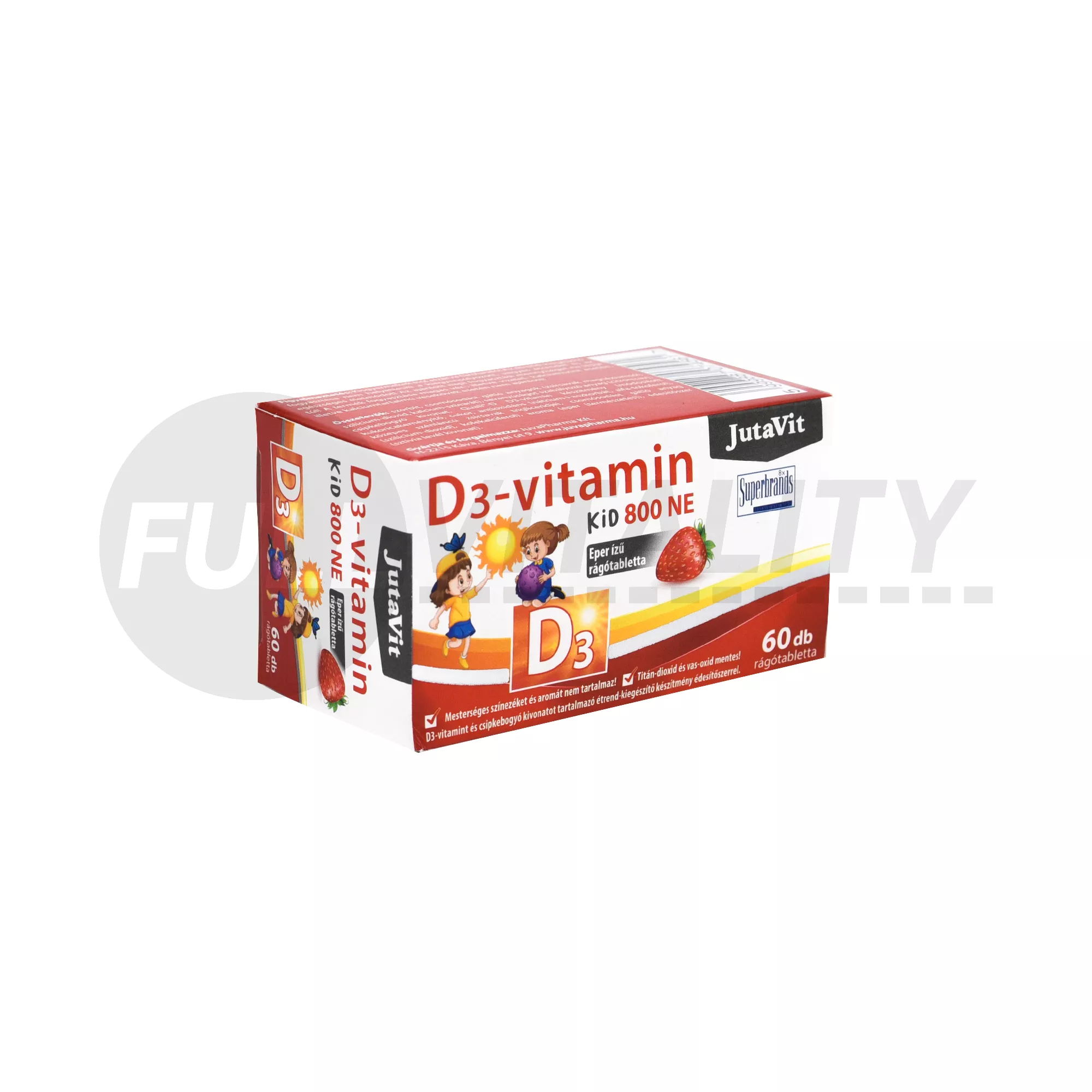 JUTAVIT D3-VITAMIN KID 800NE EPER ÍZŰ 60DB