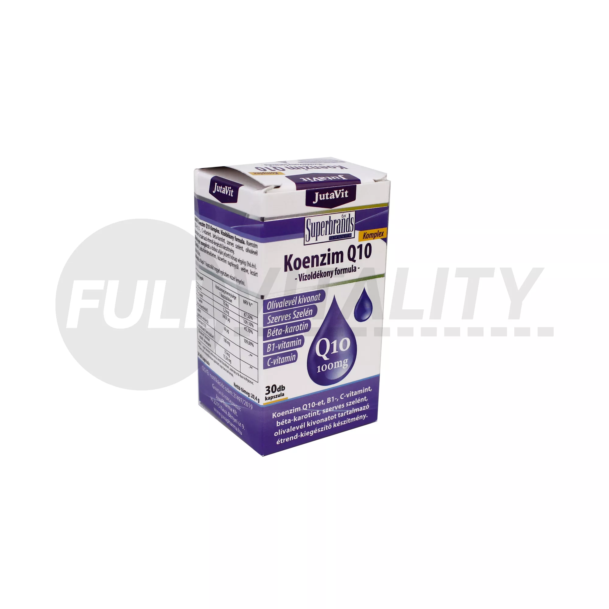 JUTAVIT KOENZIM Q10 100MG VÍZOLDÉKONY FORMULA 30DB