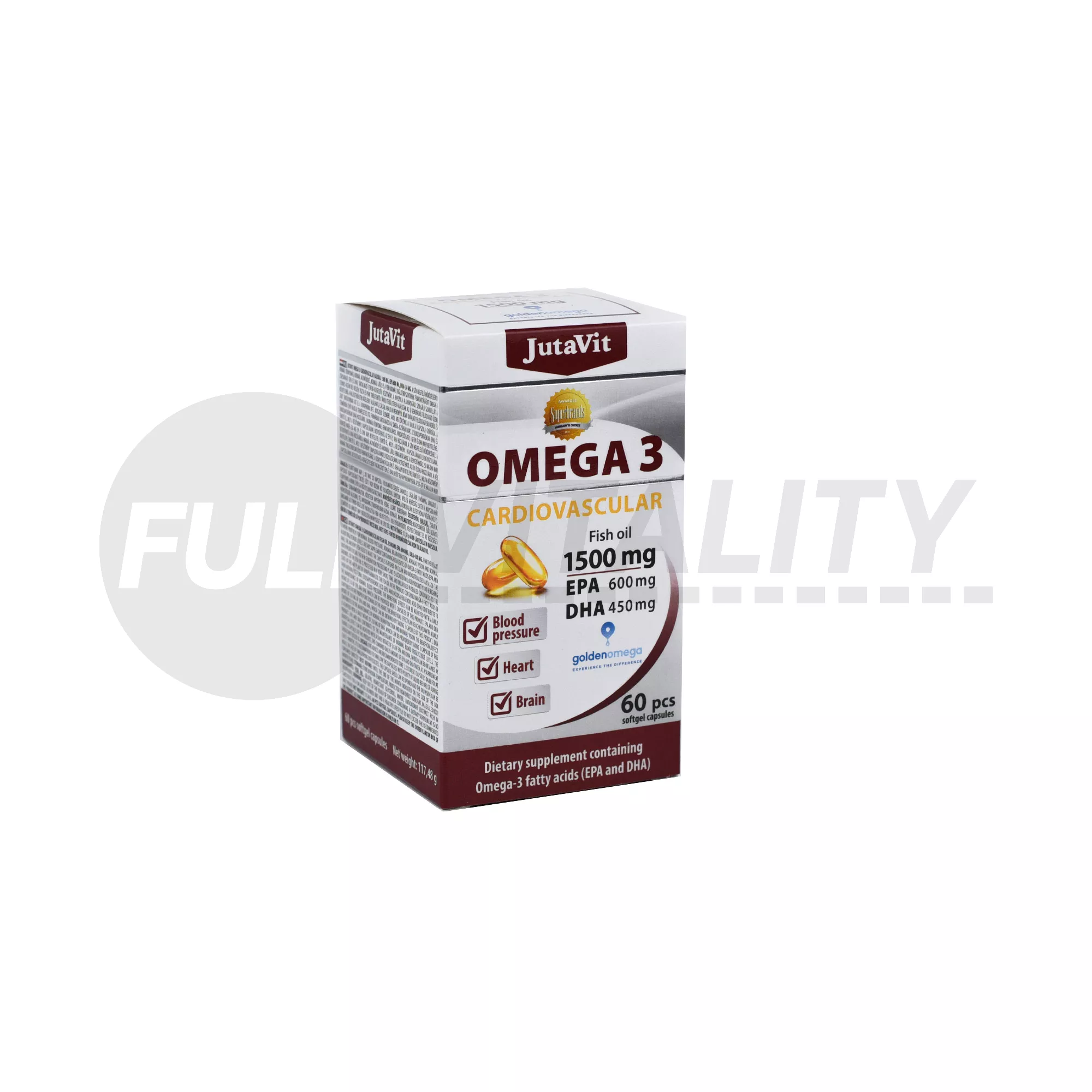 JUTAVIT OMEGA-3 CARDIOVASCULAR 1500MG 60DB
