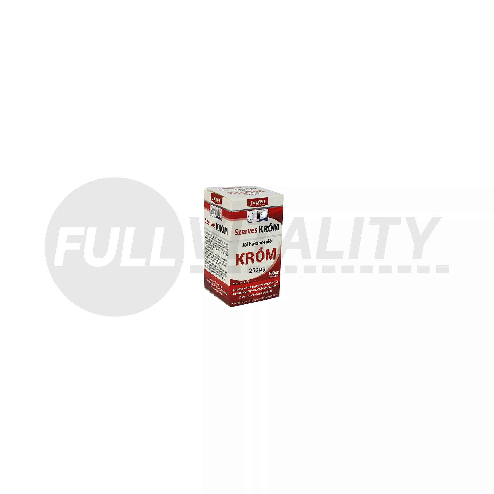 JUTAVIT SZERVES KRÓM 250 FILMTABLETTA 100DB