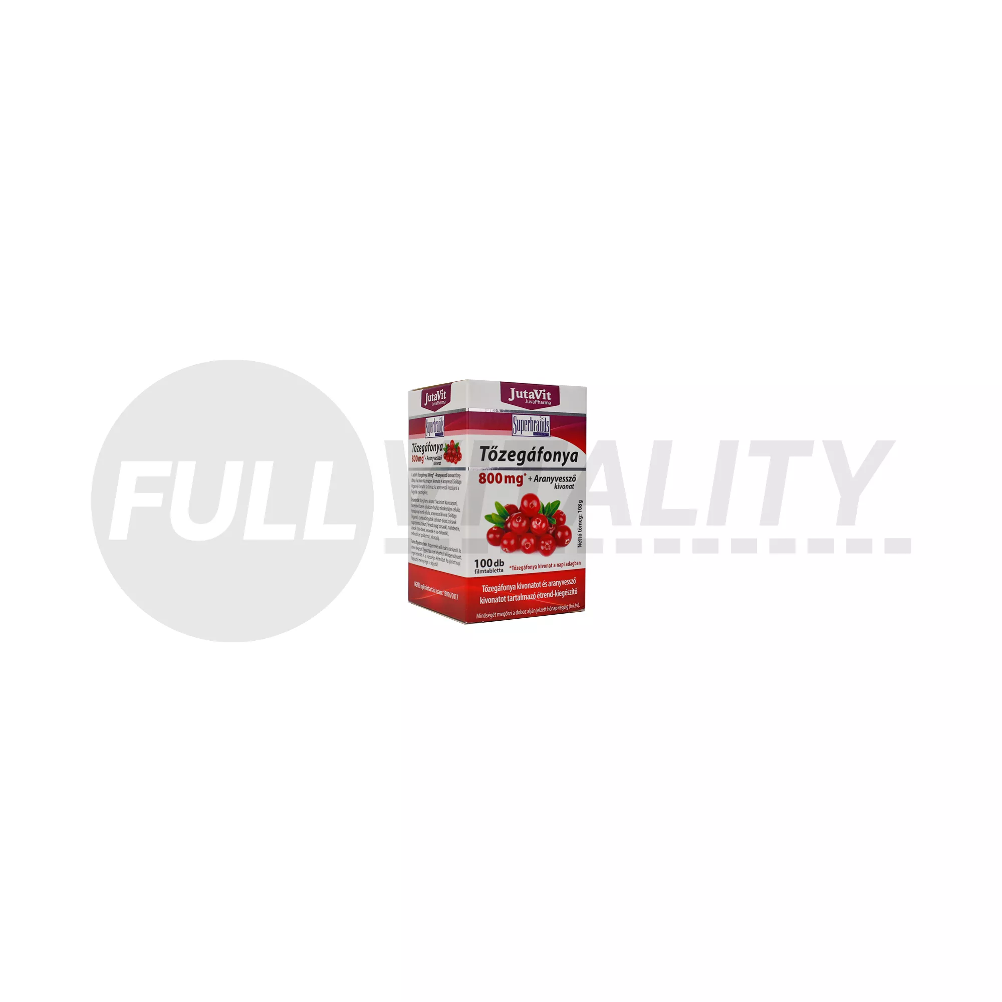 JUTAVIT TŐZEGÁFONYA+ARANYVESSZŐ KIVONAT TABLETTA 100DB