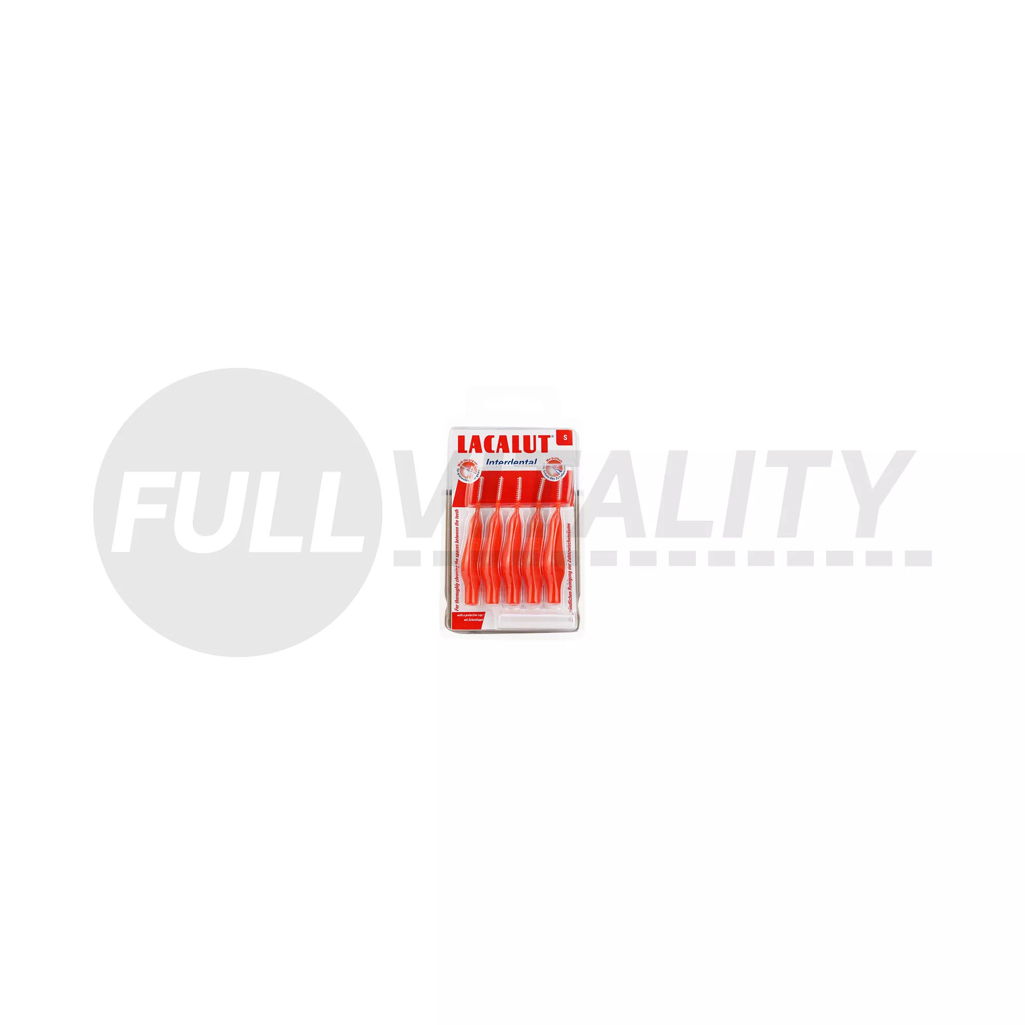 LACALUT INTERDENTAL FOGKÖZTISZTÍTÓ S KEFE VÉDŐKUPAKKAL 5DB