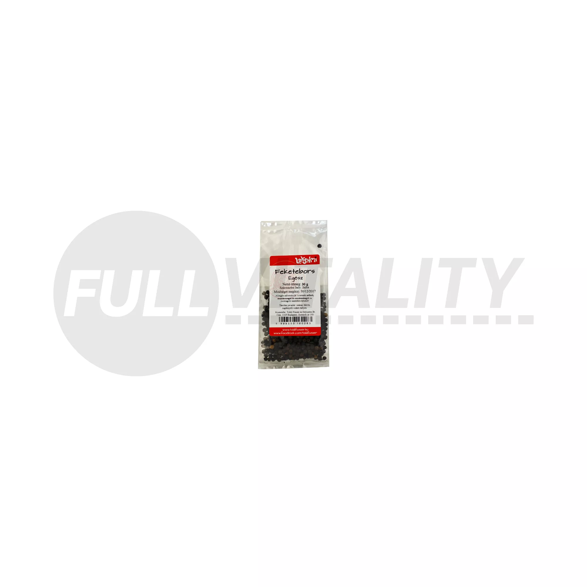 LAKSHMY FEKETEBORS EGÉSZ 30G /TOLDI/