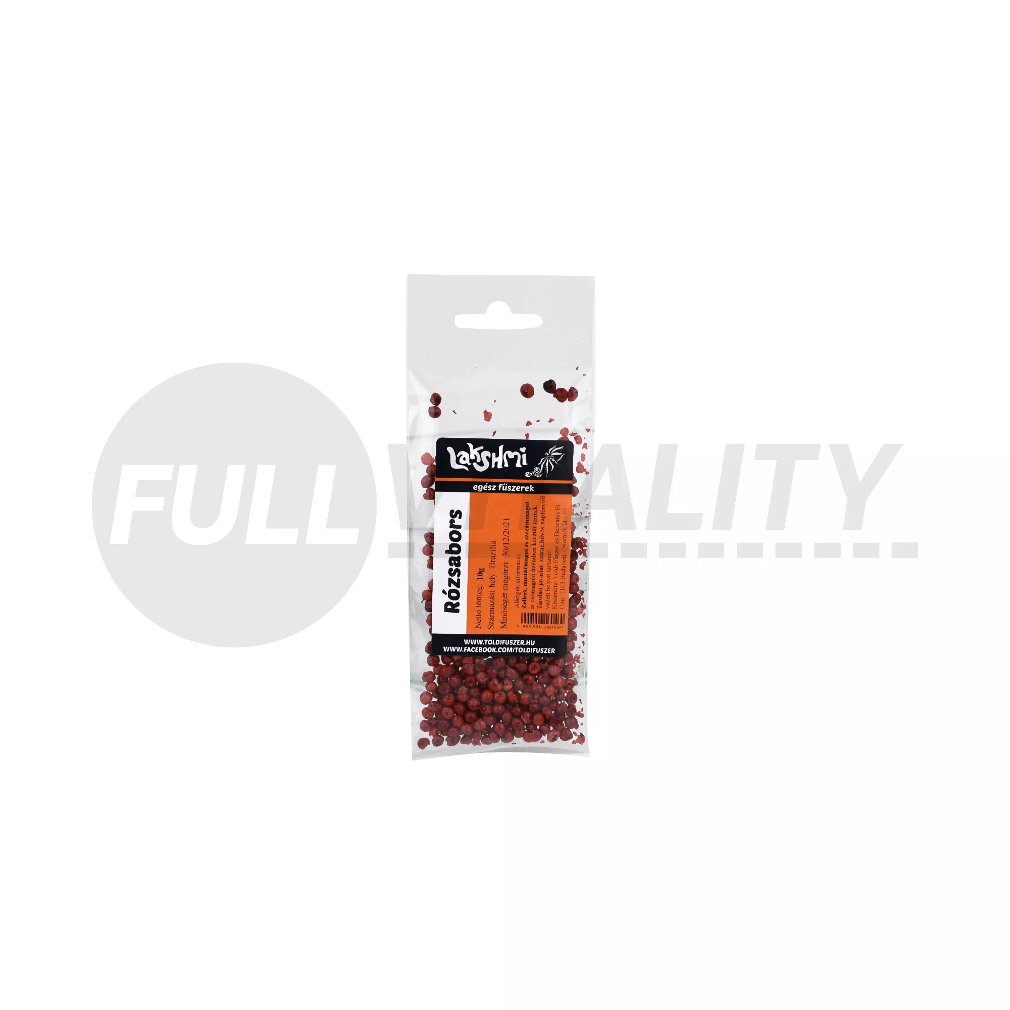 LAKSHMY RÓZSABORS EGÉSZ 10G /TOLDI/