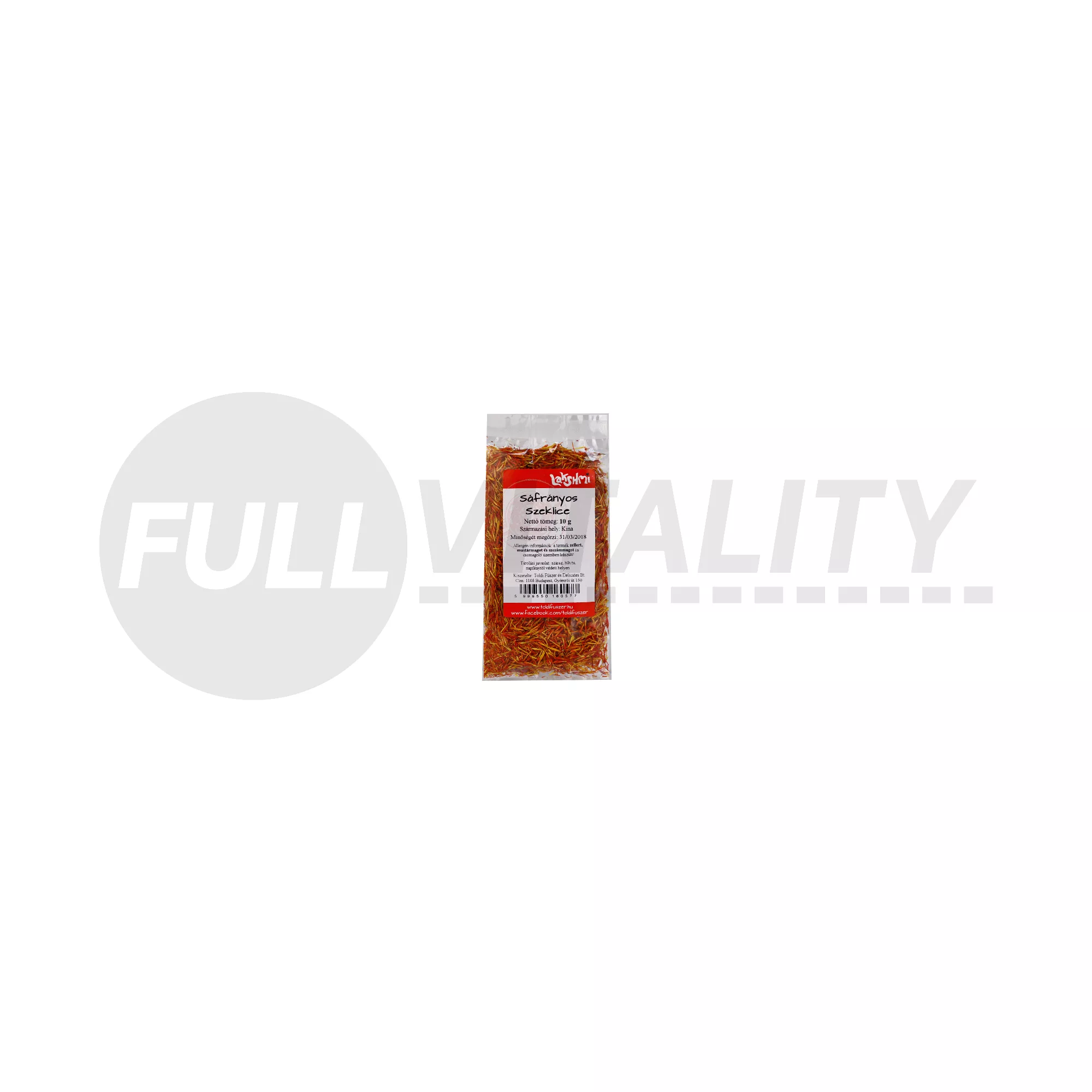 LAKSHMY SÁFRÁNYOS SZEKLICE EGÉSZ 10G /TOLDI/