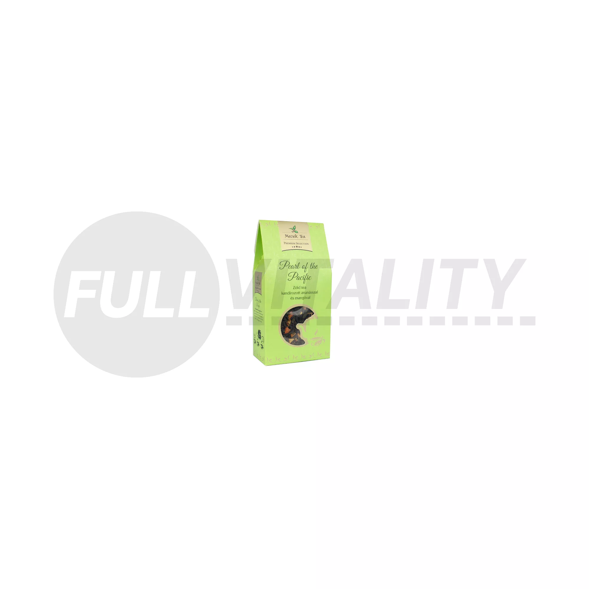 MECSEK TEA SZÁLAS PEARL OF THE PACIFIC - ZÖLD TEA KANDÍROZOTT ANANÁSSZAL ÉS MANGÓVAL 80G