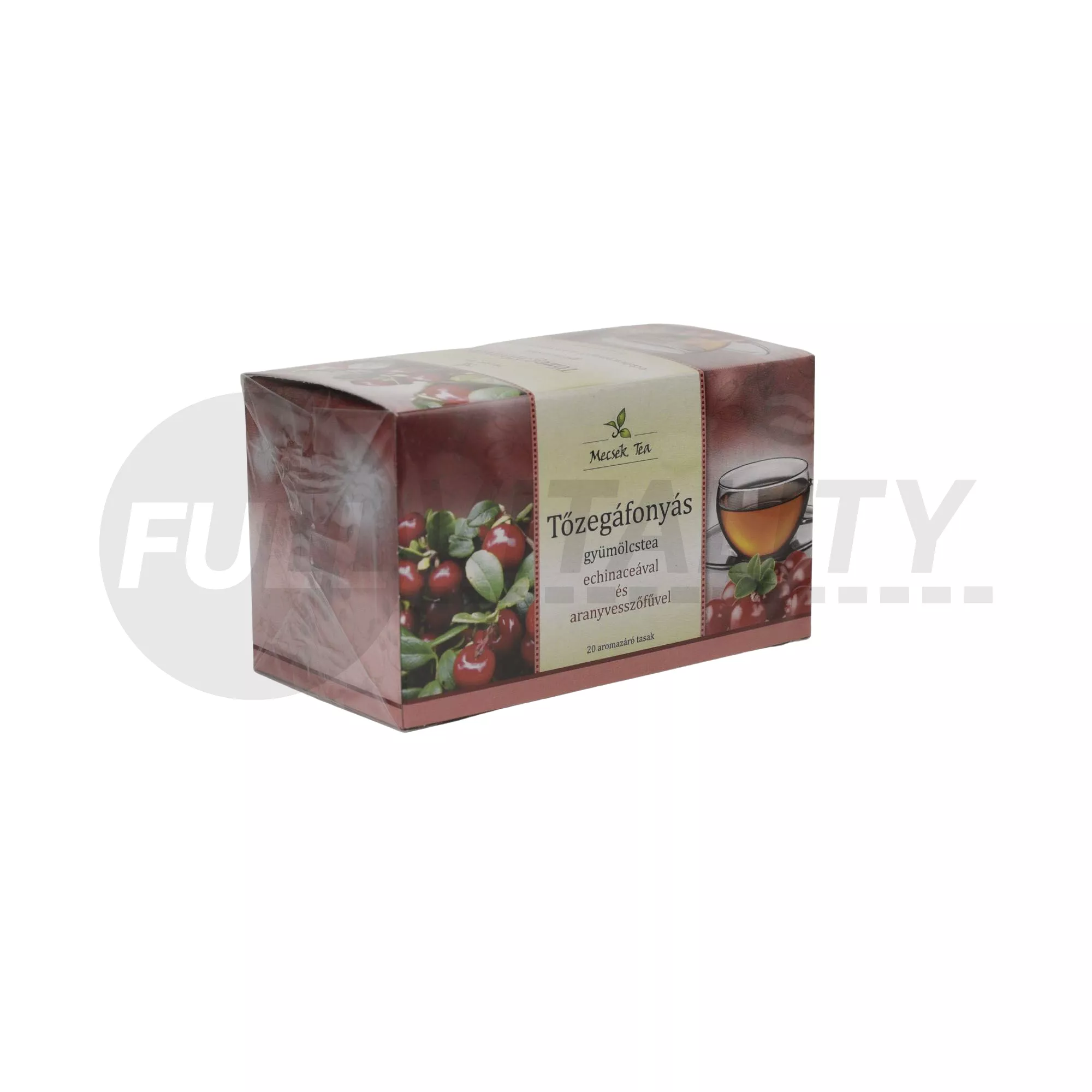 MECSEK TŐZEGÁFONYÁS GYÜMÖLCSTEA ECHINACEÁVAL ÉS ARANYVESSZŐFŰVEL 20DB