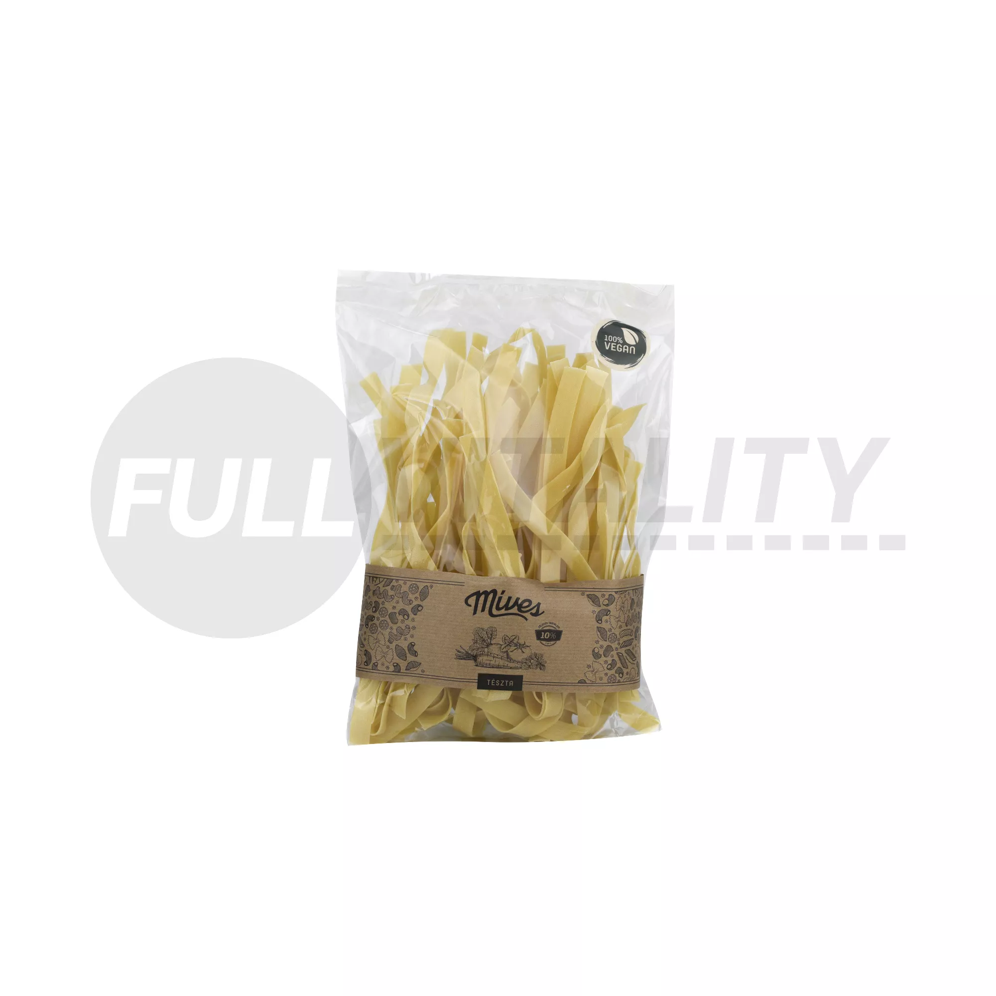 MÍVES VEGAN TOJÁS NÉLKÜLI SÁRGARÉPÁS SZÁRAZTÉSZTA - NAGYON SZÉLESMETÉLT 400G