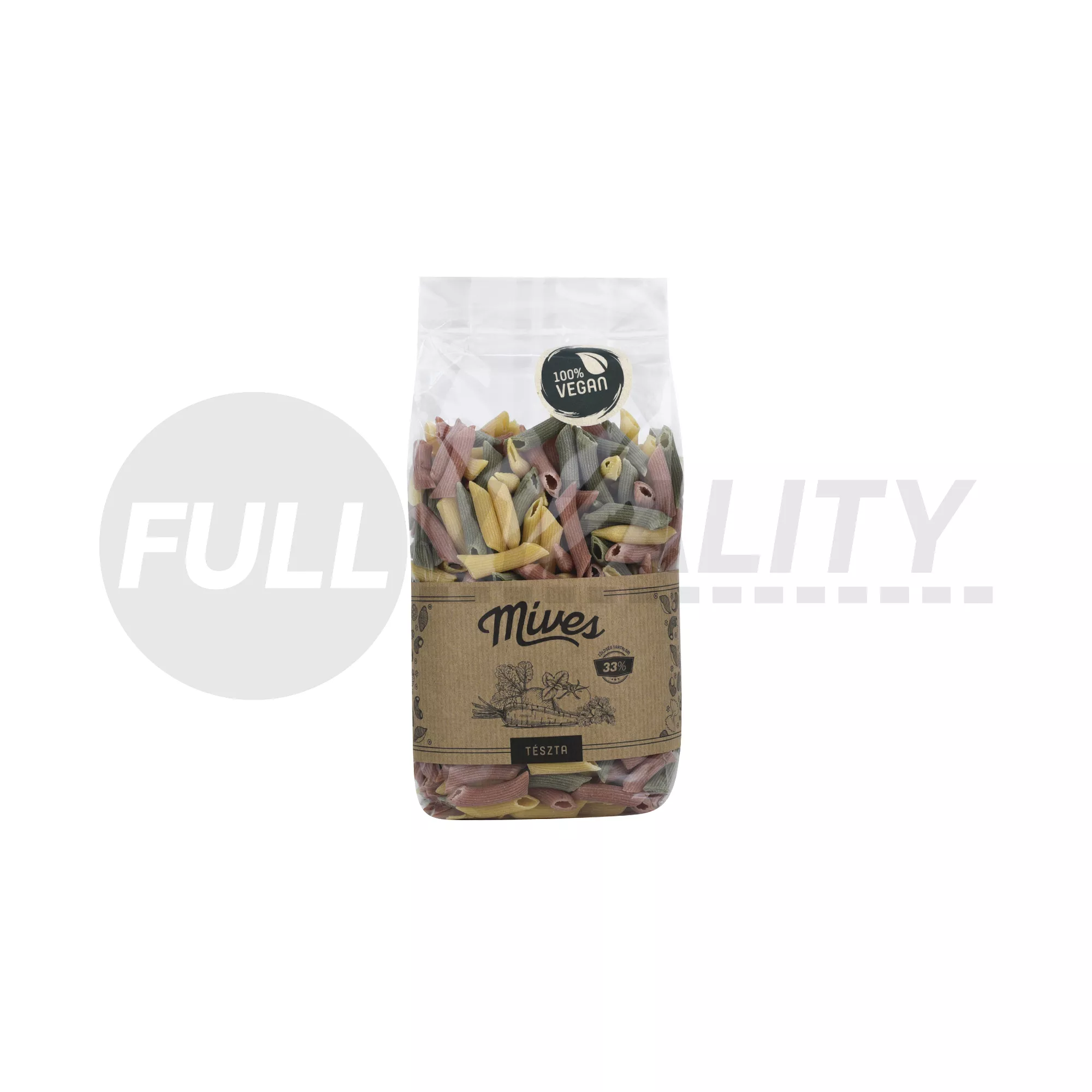 MÍVES VEGAN TOJÁS NÉLKÜLI ZÖLDSÉGES SZÁRAZTÉSZTA - PENNE 400G